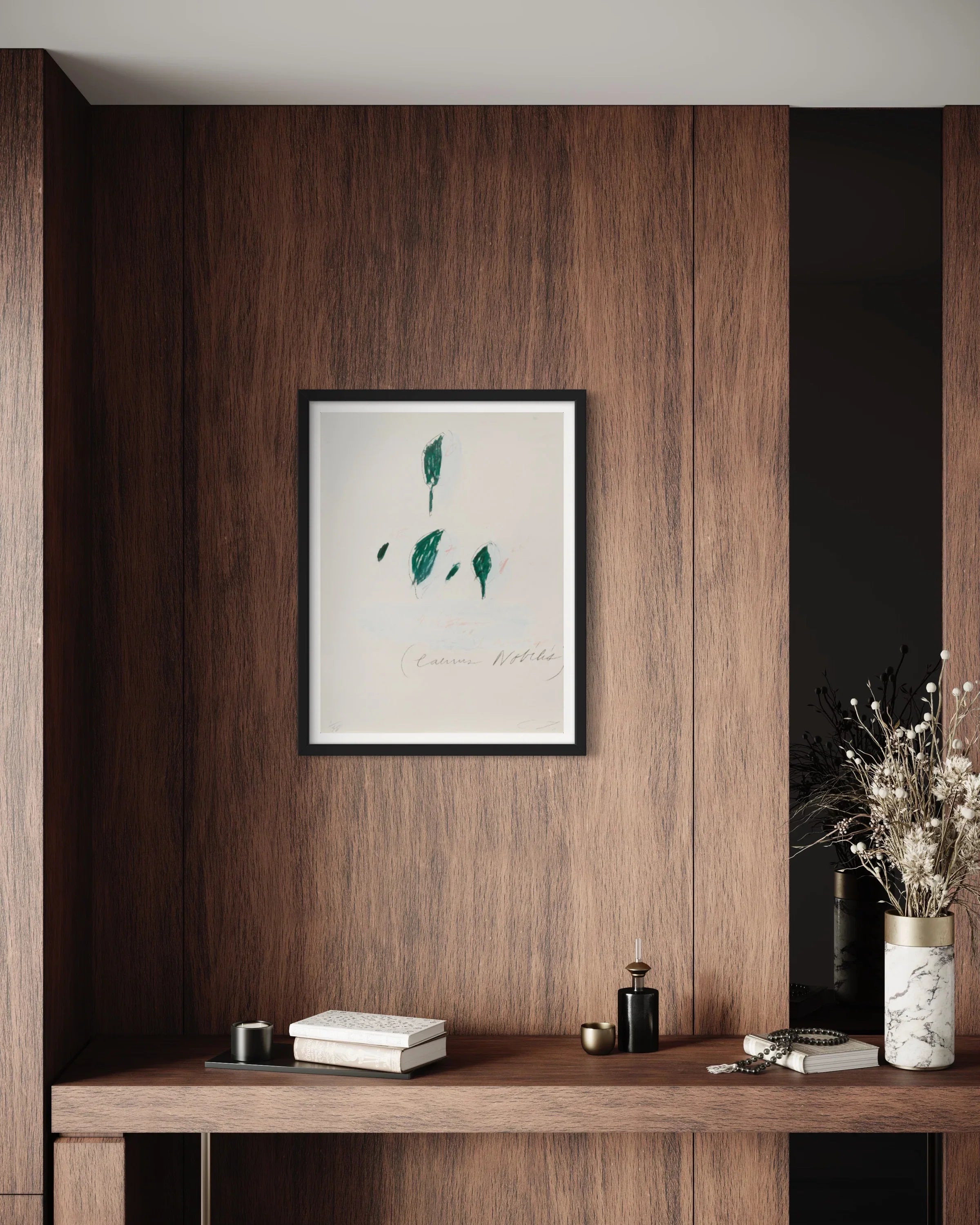 Laurus Nobilis, from Natural History Part II: Some Trees of Italy, 1976 by Cy Twombly