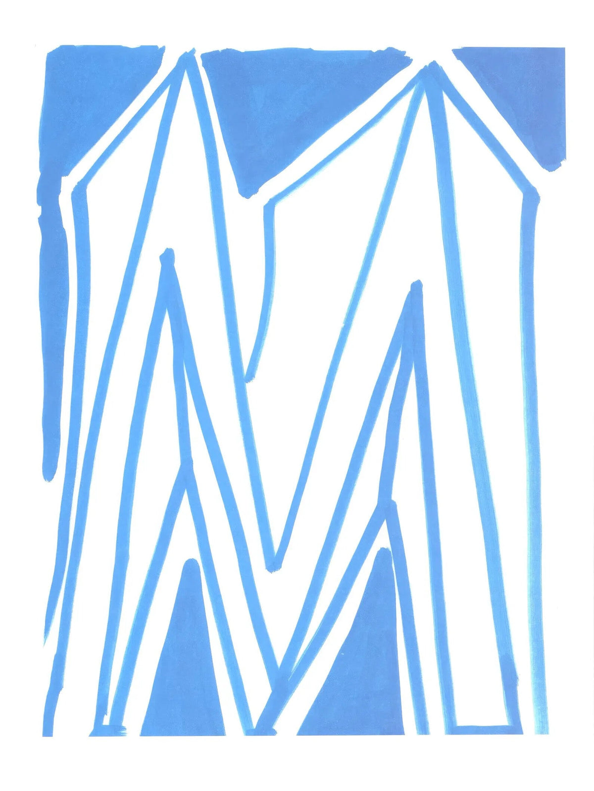 David Hockney, M, from Hockney's Alphabet, 1991 — lithograph