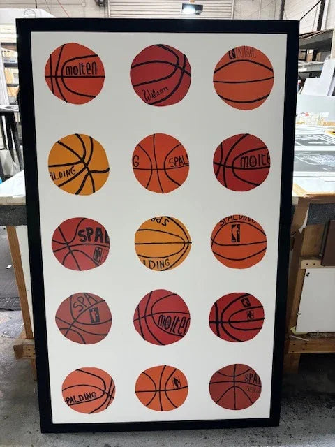 Untitled (Basketball Wallpaper), 2013 by Jonas Wood