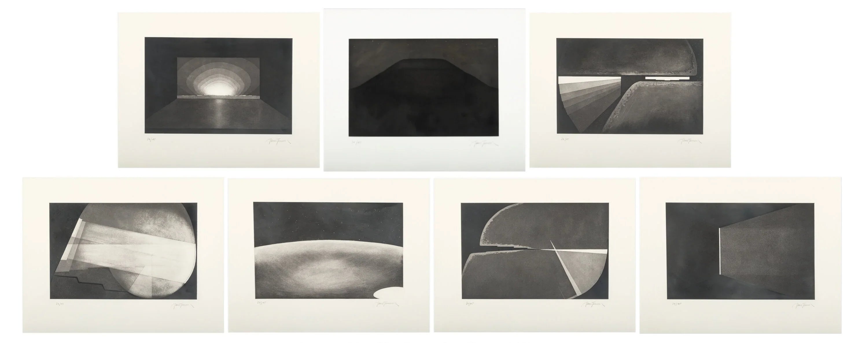 Deep Sky (Complete portfolio of 7), 1984 by James Turrell