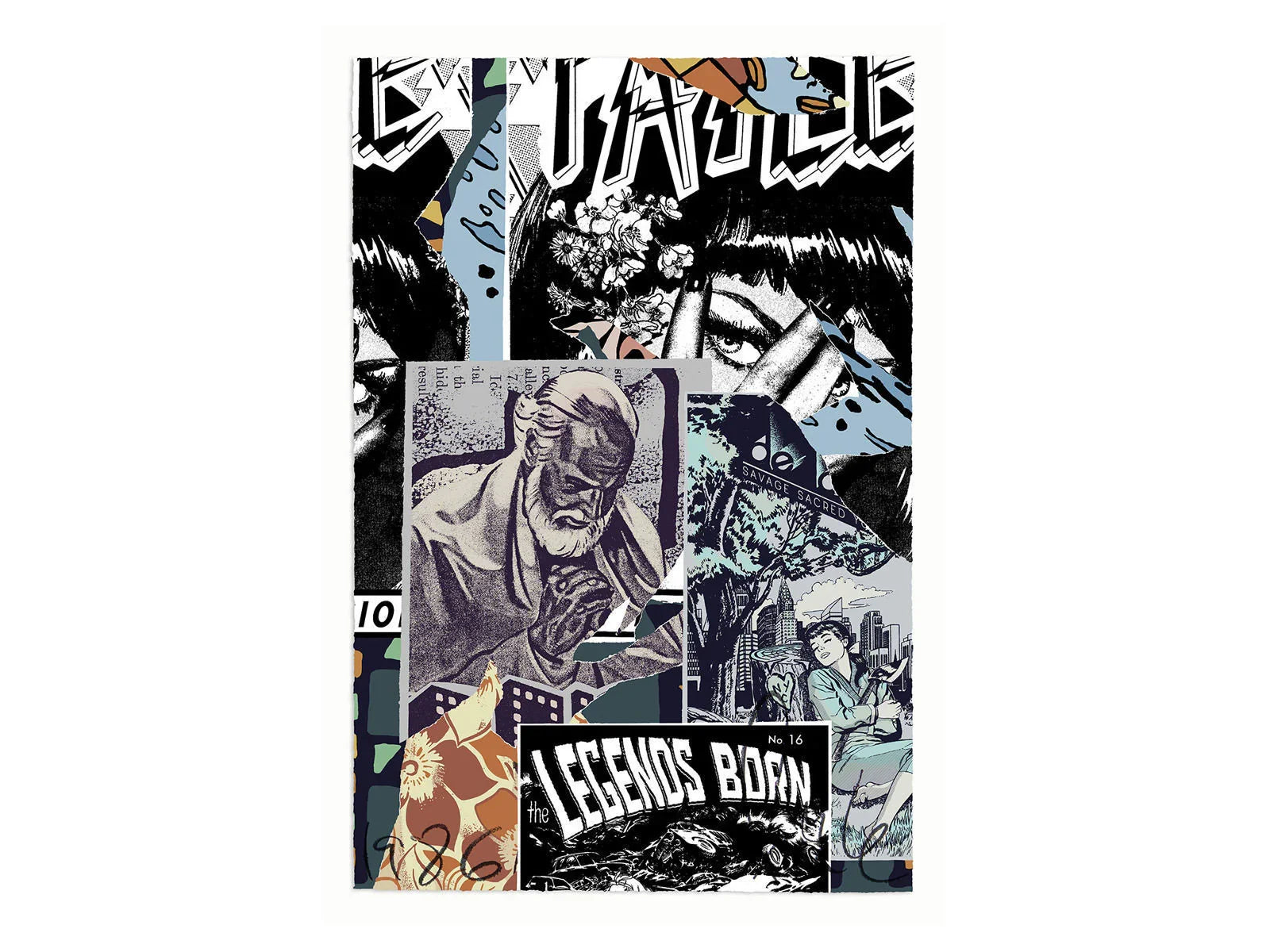 Savage Sacred Young Minds (Portfolio of 6 Works) , 2015 -2016 by FAILE