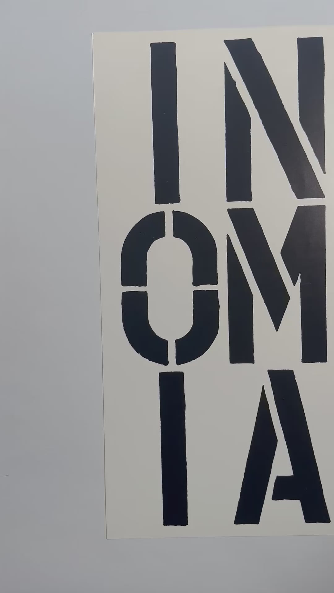 Insomniac, Page from Black Book, 1989 by Christopher Wool