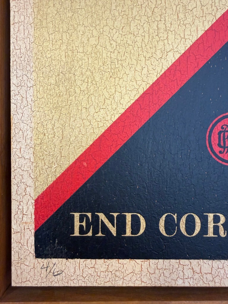 Legal Bribery (On Wood), 2016 by Shepard Fairey, edition number detail