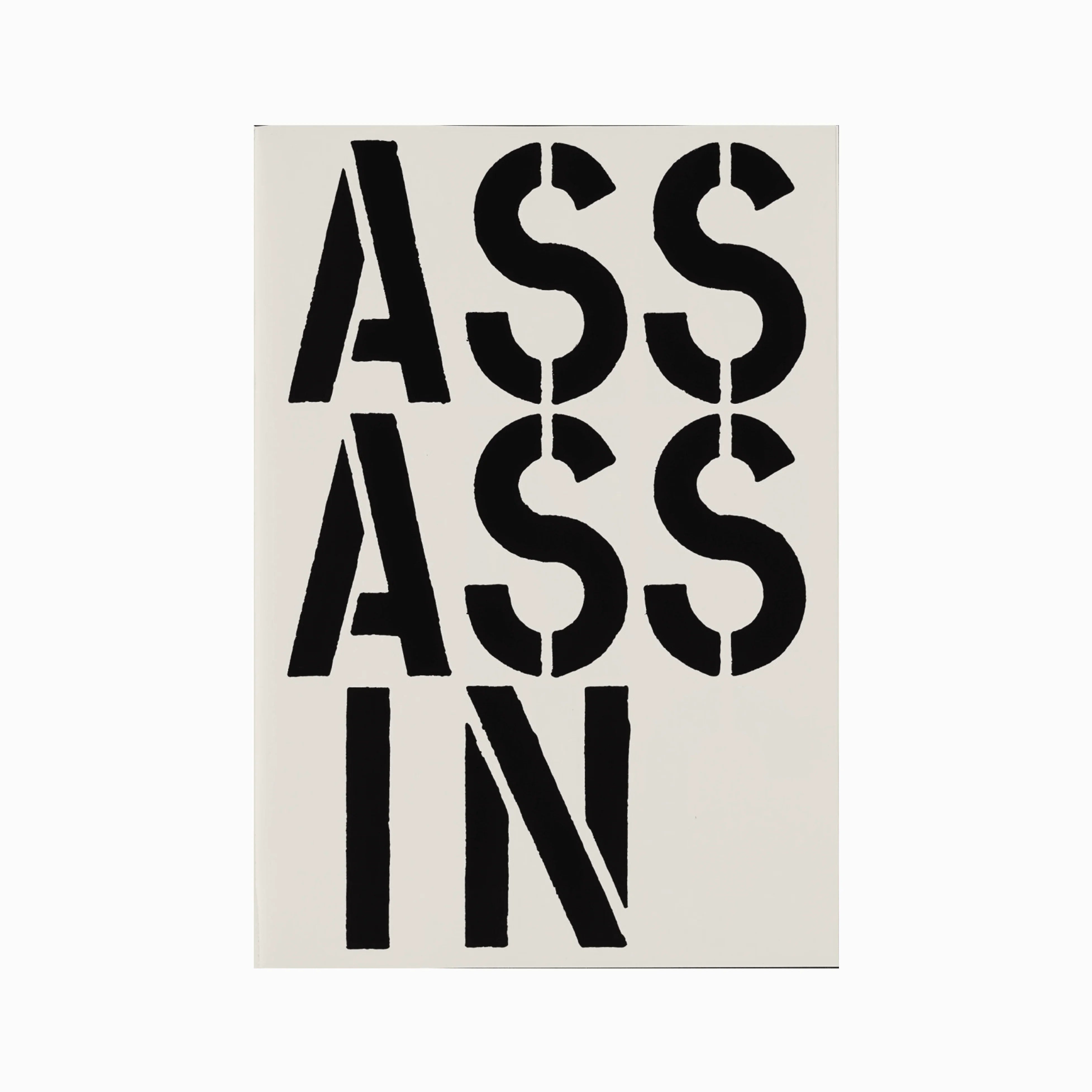 Assassin, Page from Black Book, 1989 by Christopher Wool