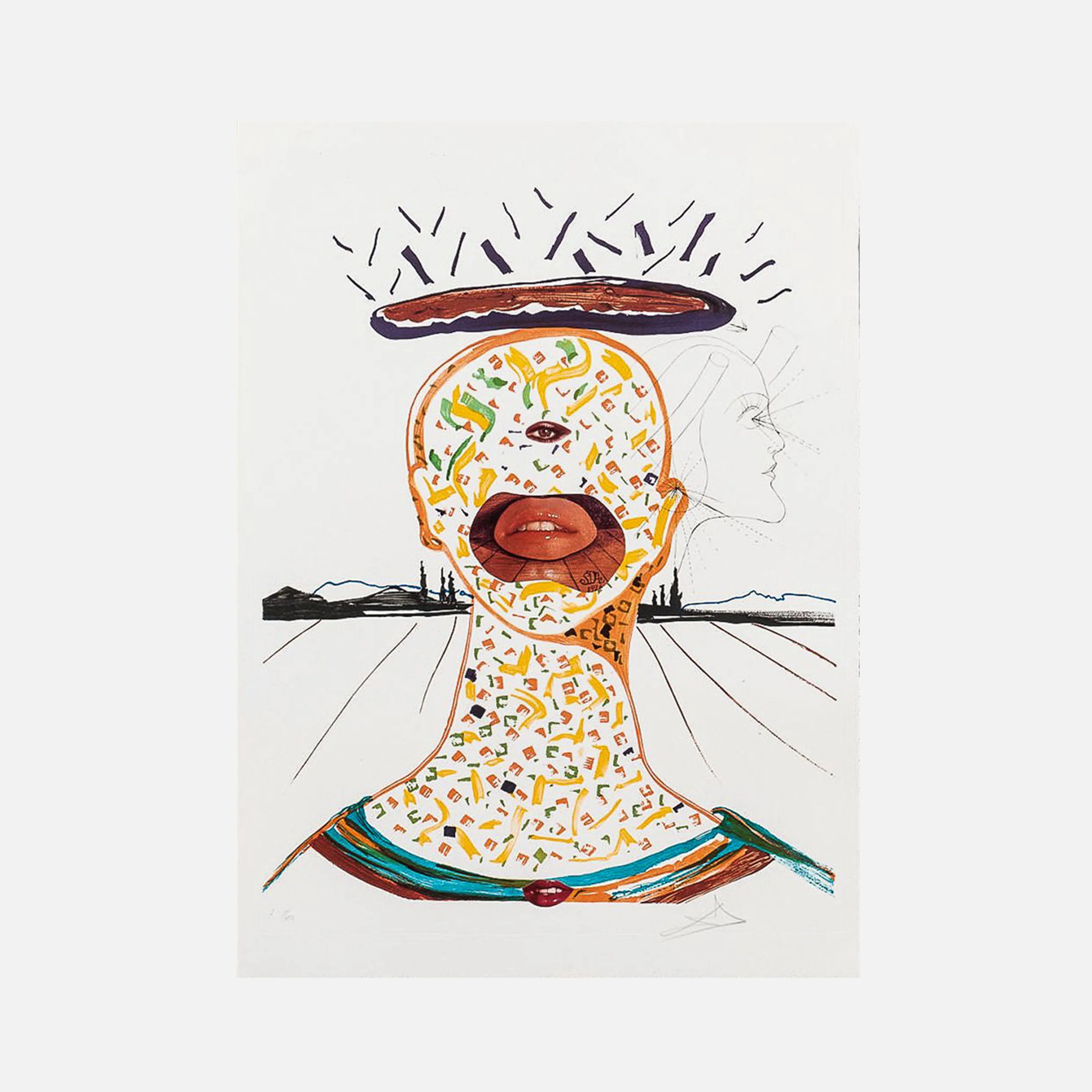 Cyclopean Make-Up (Imagination & Objects of the Future Portfolio), 1975-1976 by Salvador Dali