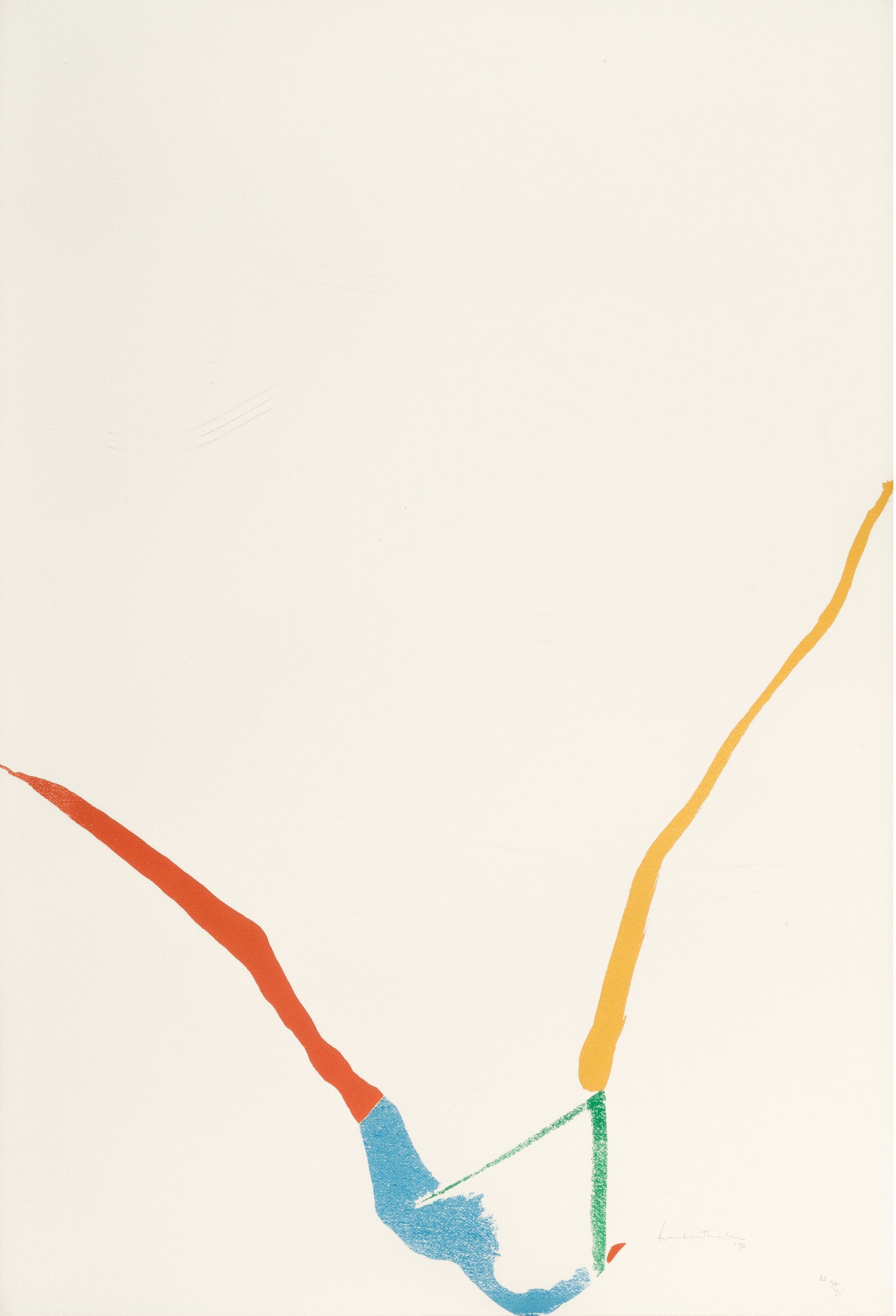 What Red Lines Can Do (Harrison 22), 1970 by Helen Frankenthaler