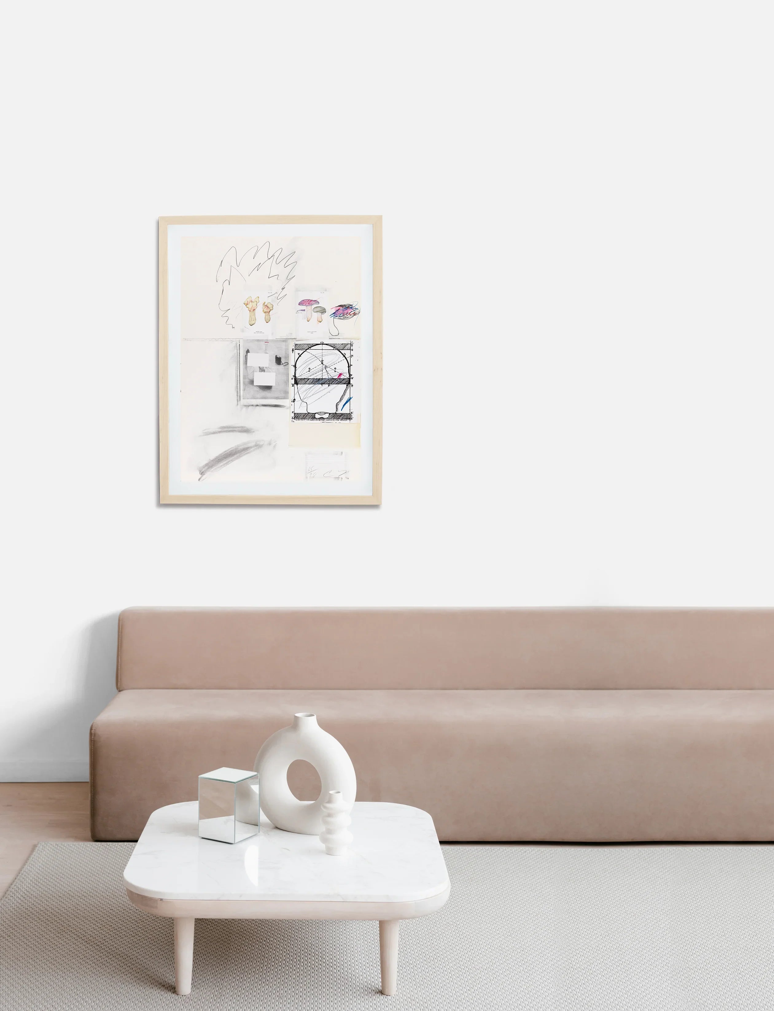 Plate II, from Natural History Part I: Mushrooms, 1974 by Cy Twombly