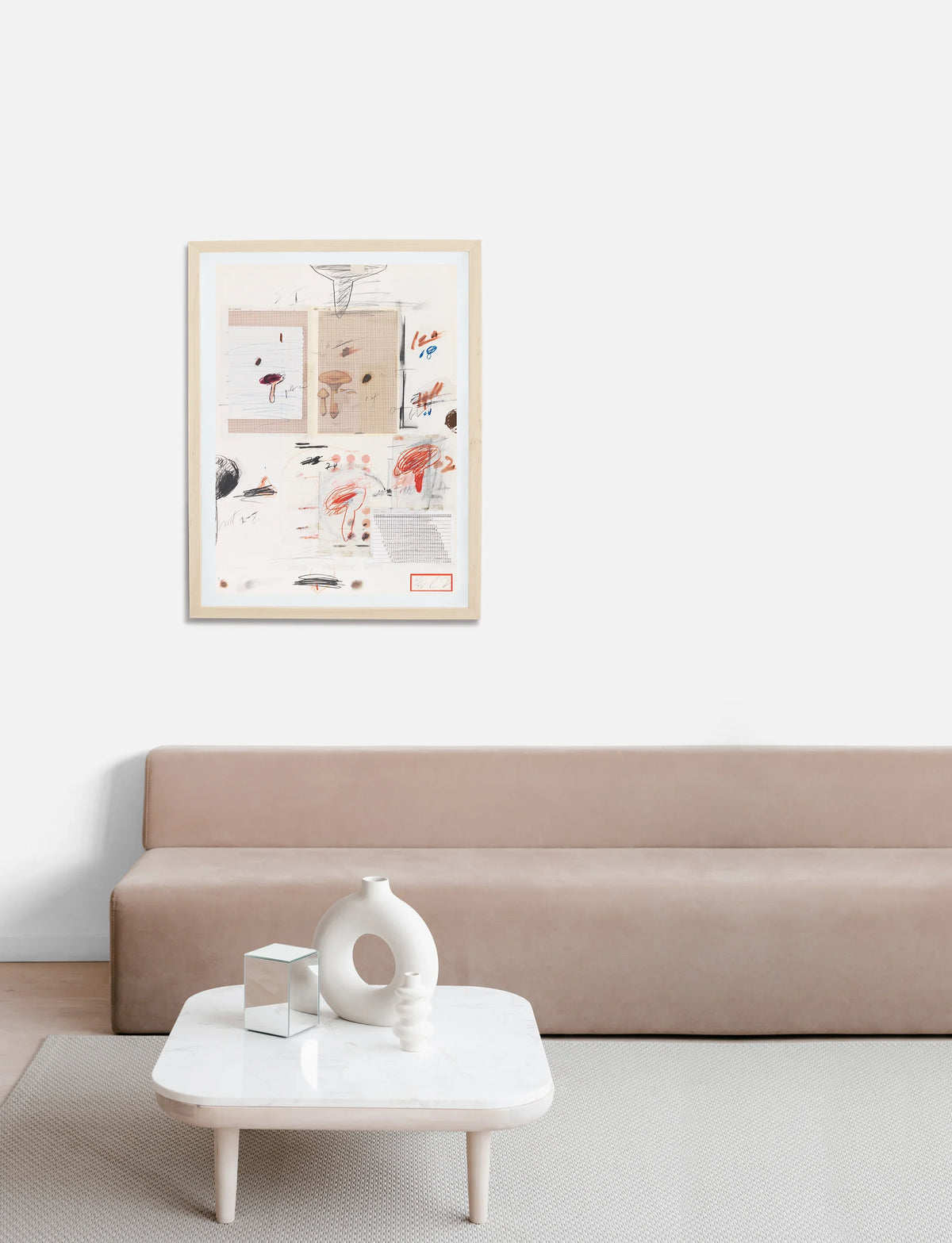 Plate IV, from Natural History Part I: Mushrooms, 1974 by Cy Twombly