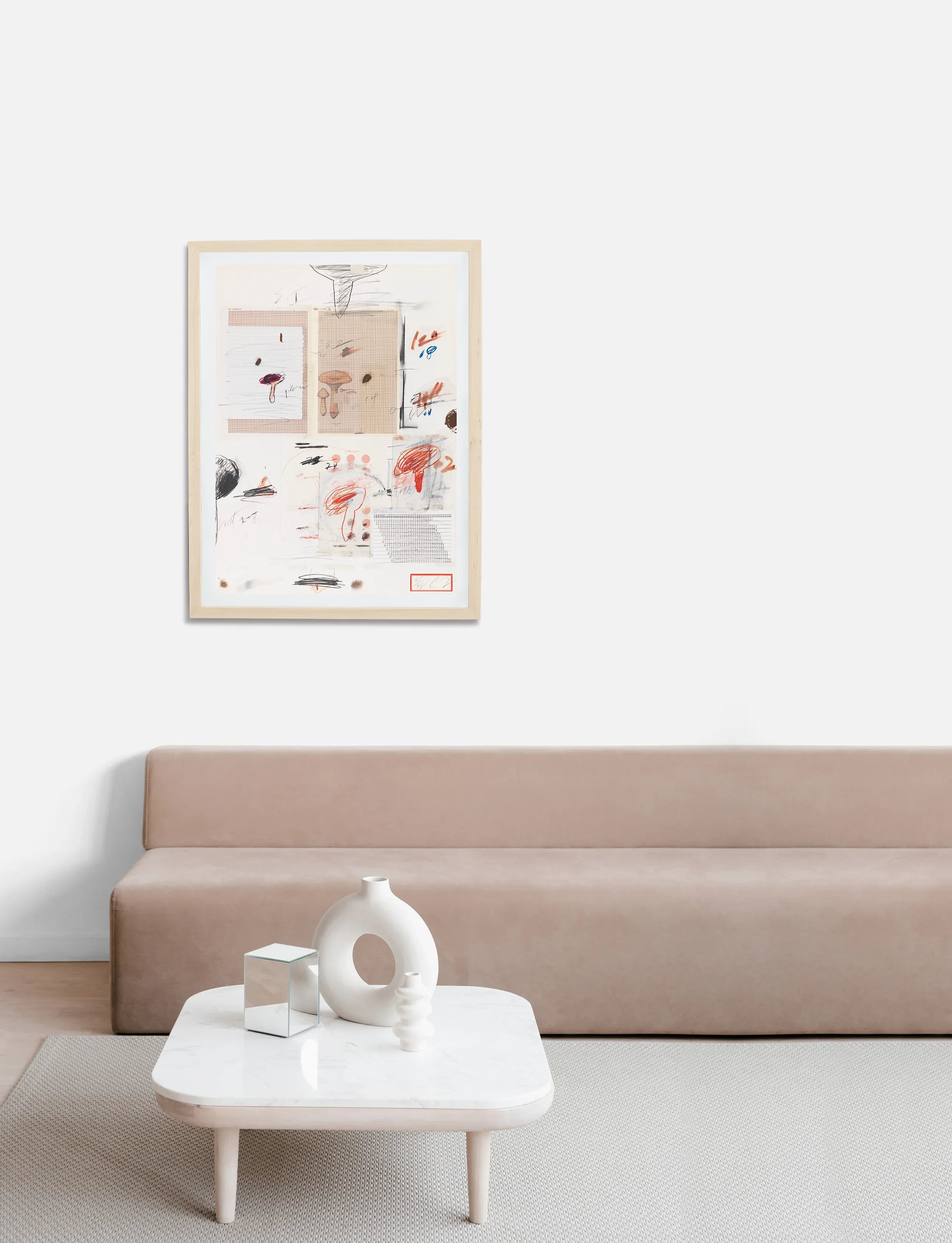 Plate IV, from Natural History Part I: Mushrooms, 1974 by Cy Twombly