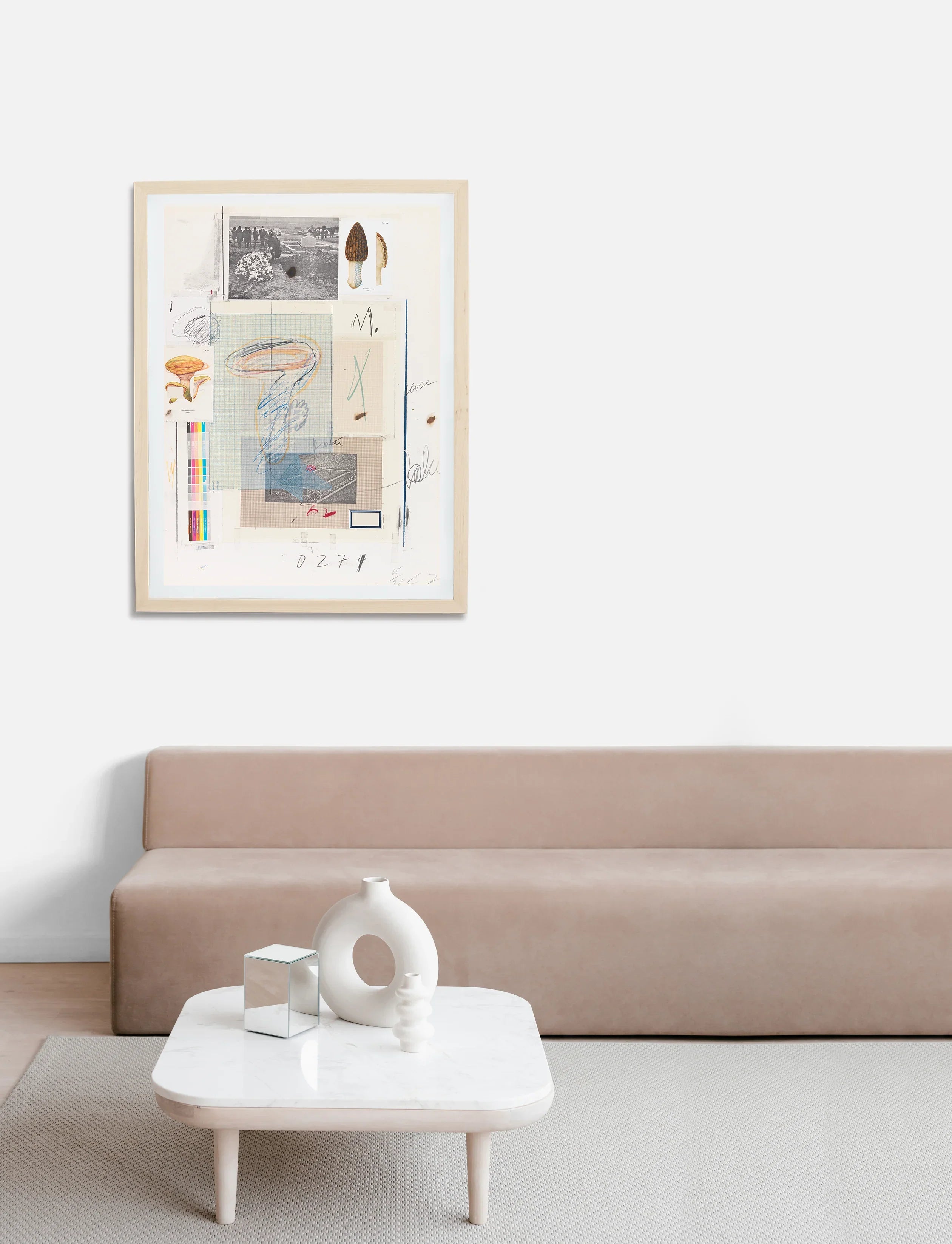 Plate VII, from Natural History Part I: Mushrooms, 1974 by Cy Twombly