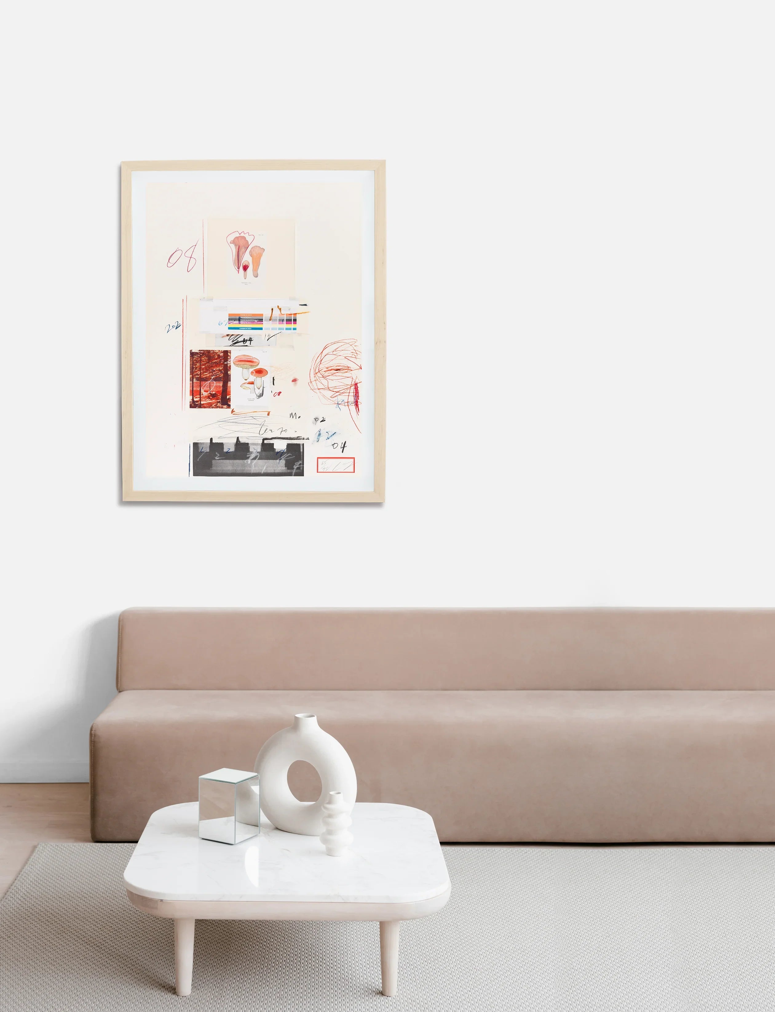 Plate V, from Natural History Part I: Mushrooms, 1974 by Cy Twombly