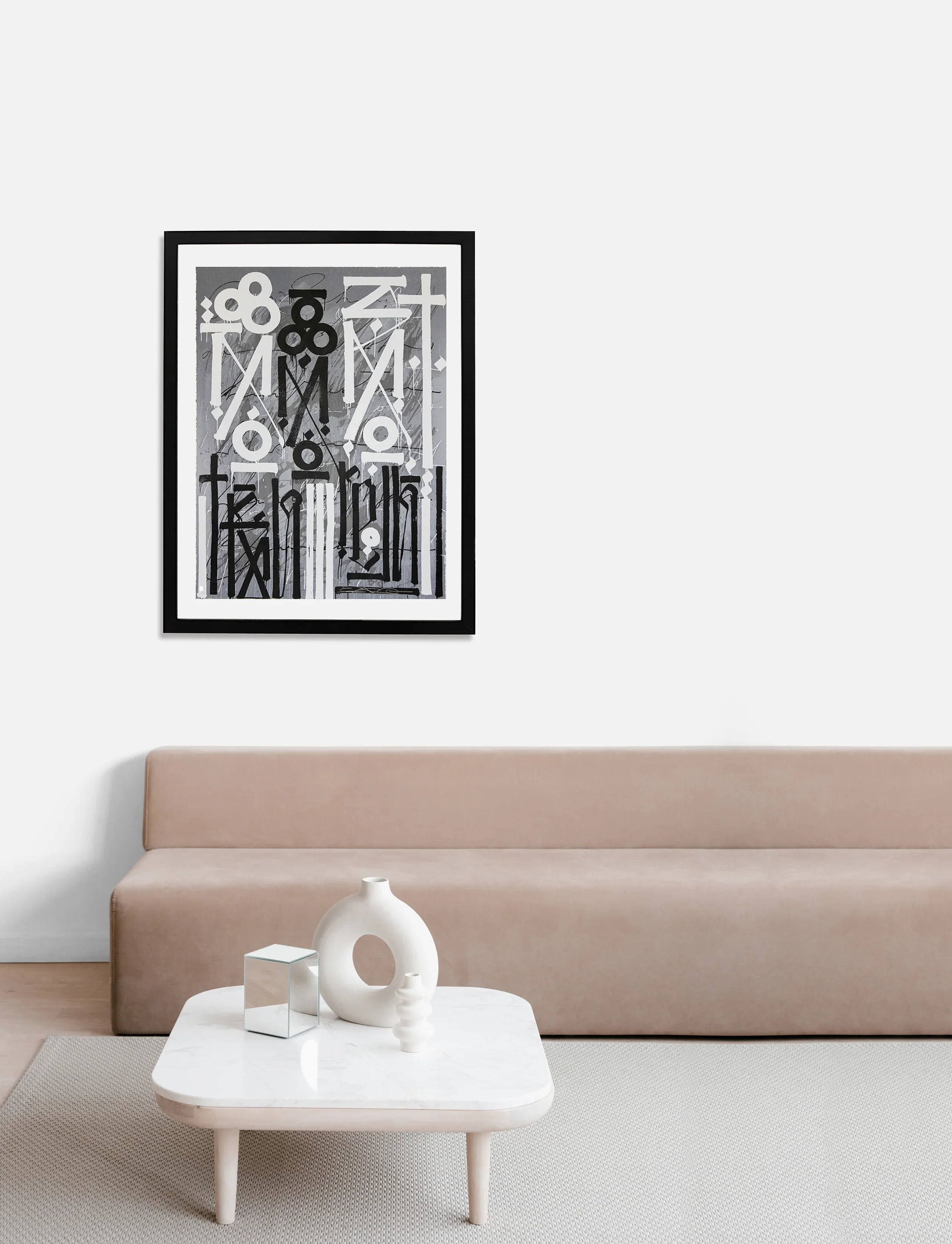 Eastern Realm (Grey), 2014 by RETNA