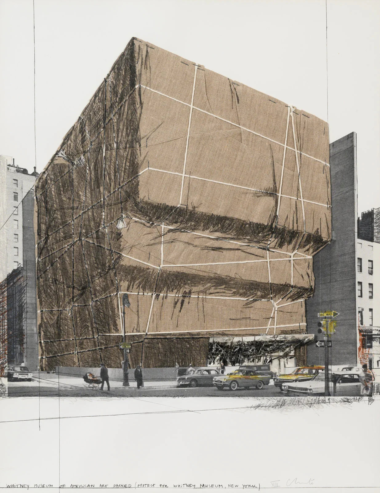 Whitney Museum of American Art, Packed, Project for New York, 1971 by Christo & Jeanne-Claude