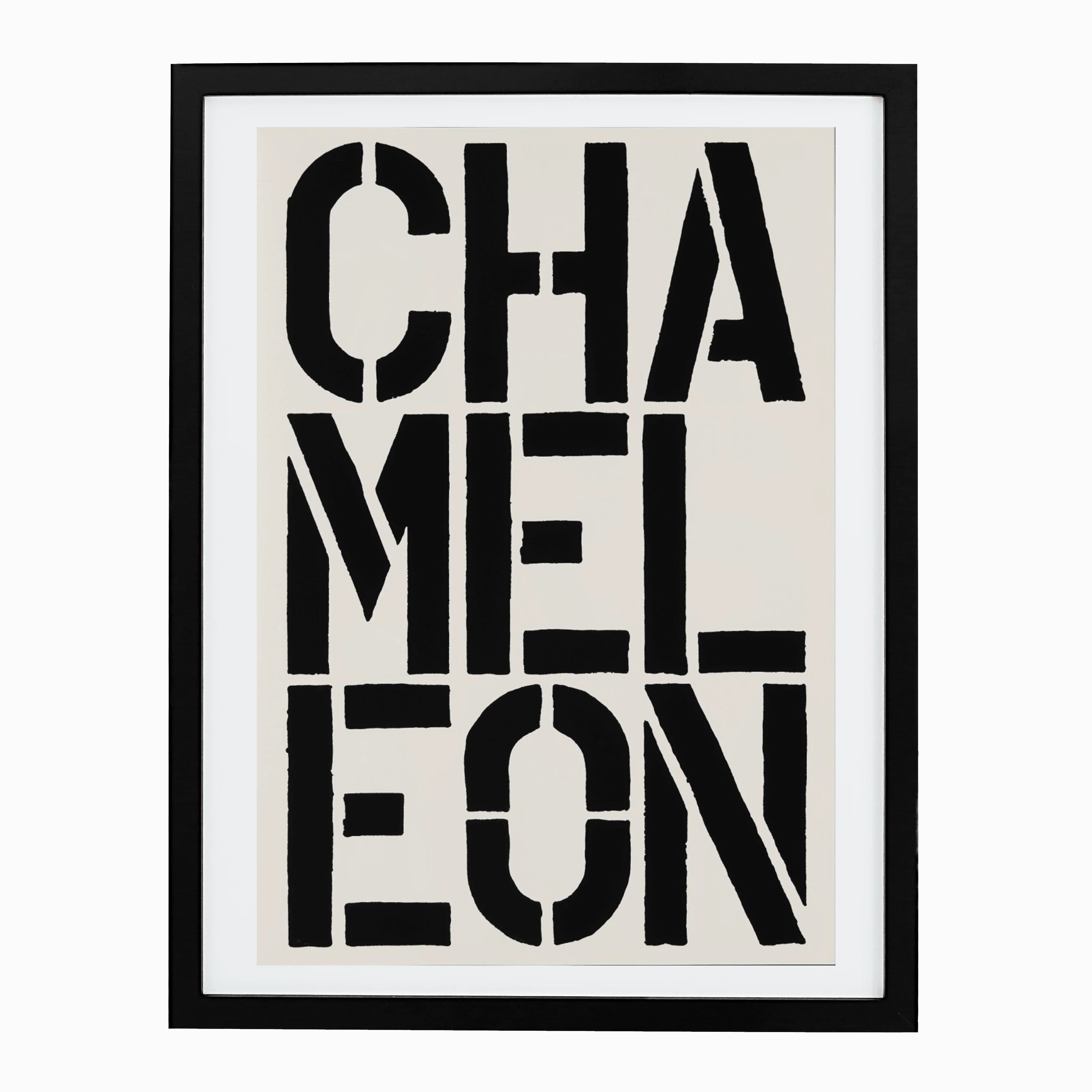 Chameleon (page from Black Book), 1989 by Christopher Wool