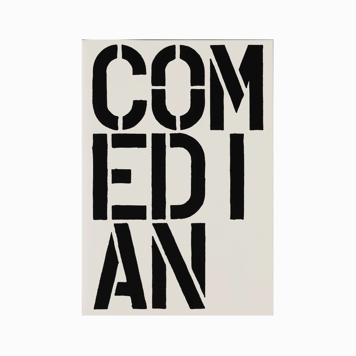 Comedian (page from Black Book), 1989 by Christopher Wool