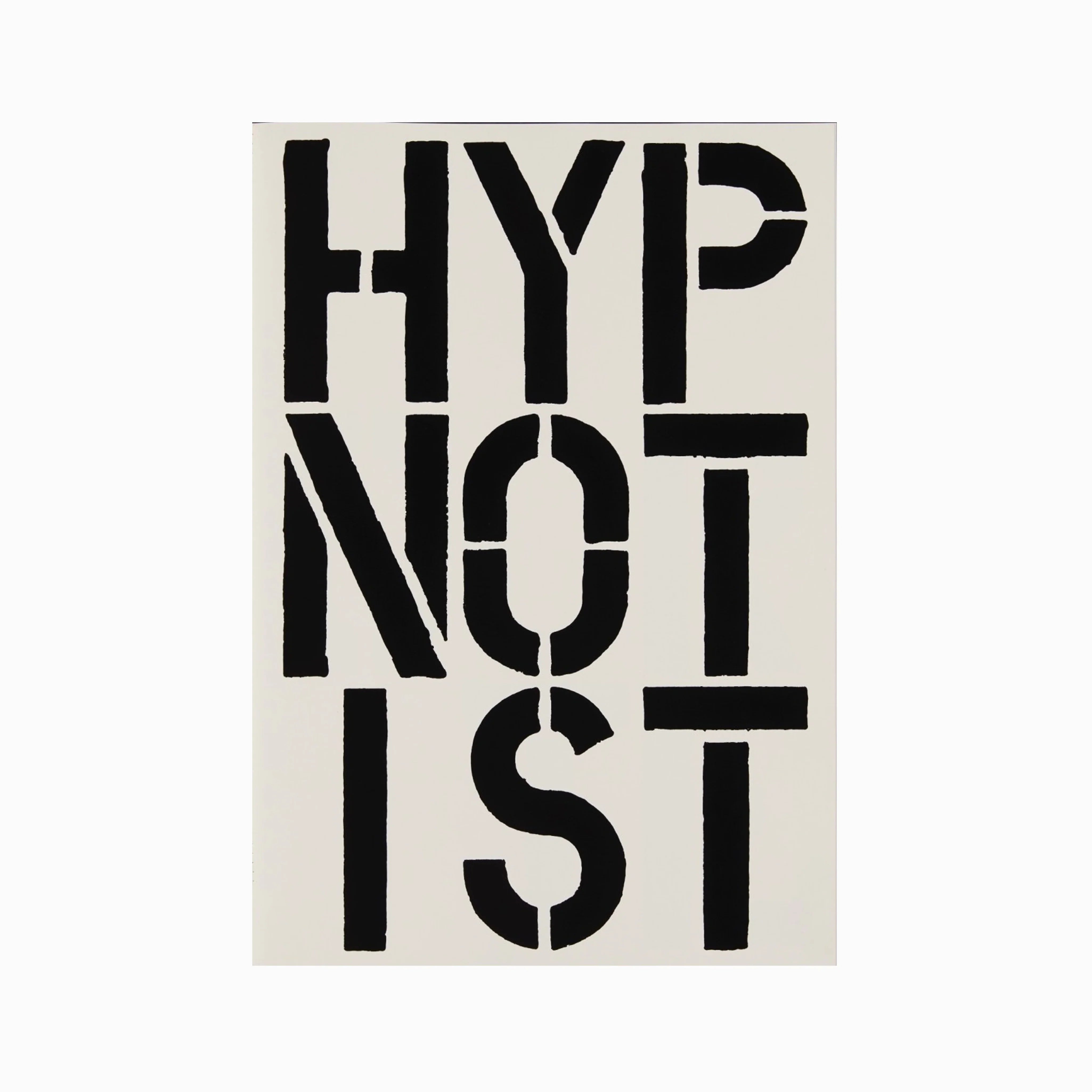 Hypnotist, Page from Black Book, 1989 by Christopher Wool