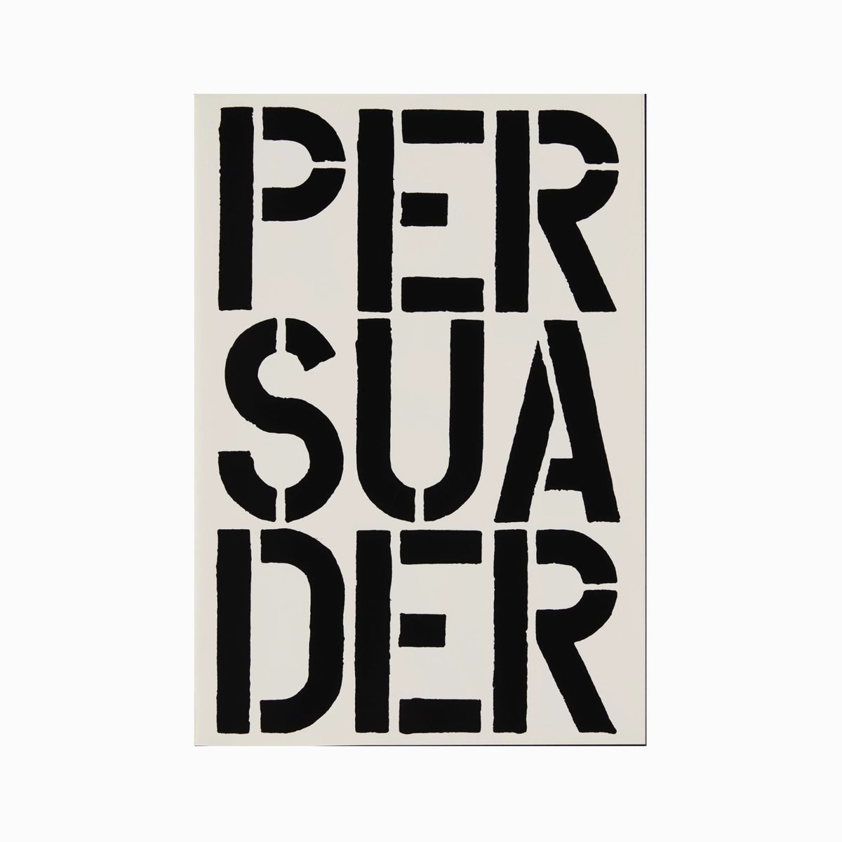 Persuader (page from Black Book), 1989 by Christopher Wool