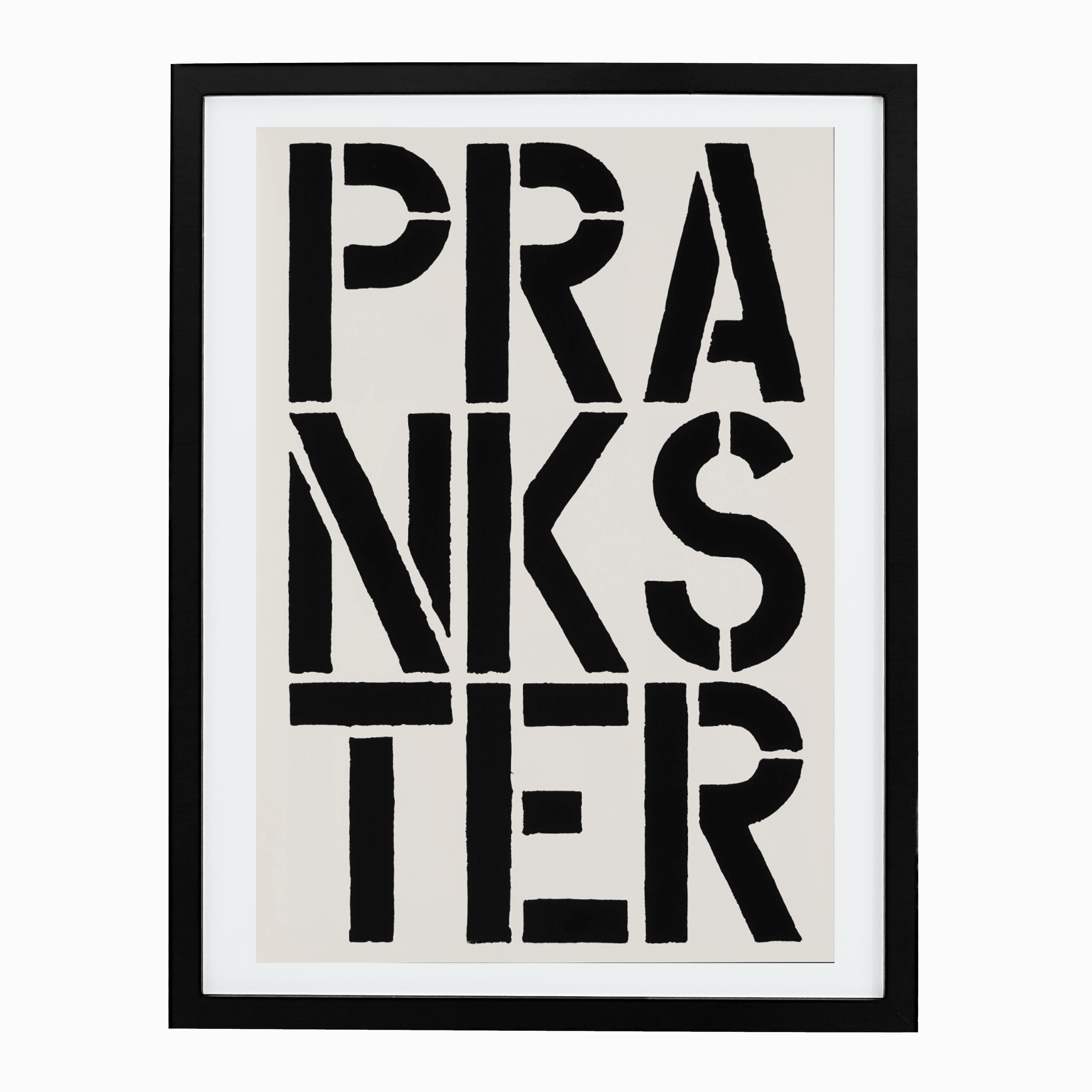 Prankster (page from Black Book), 1989 by Christopher Wool