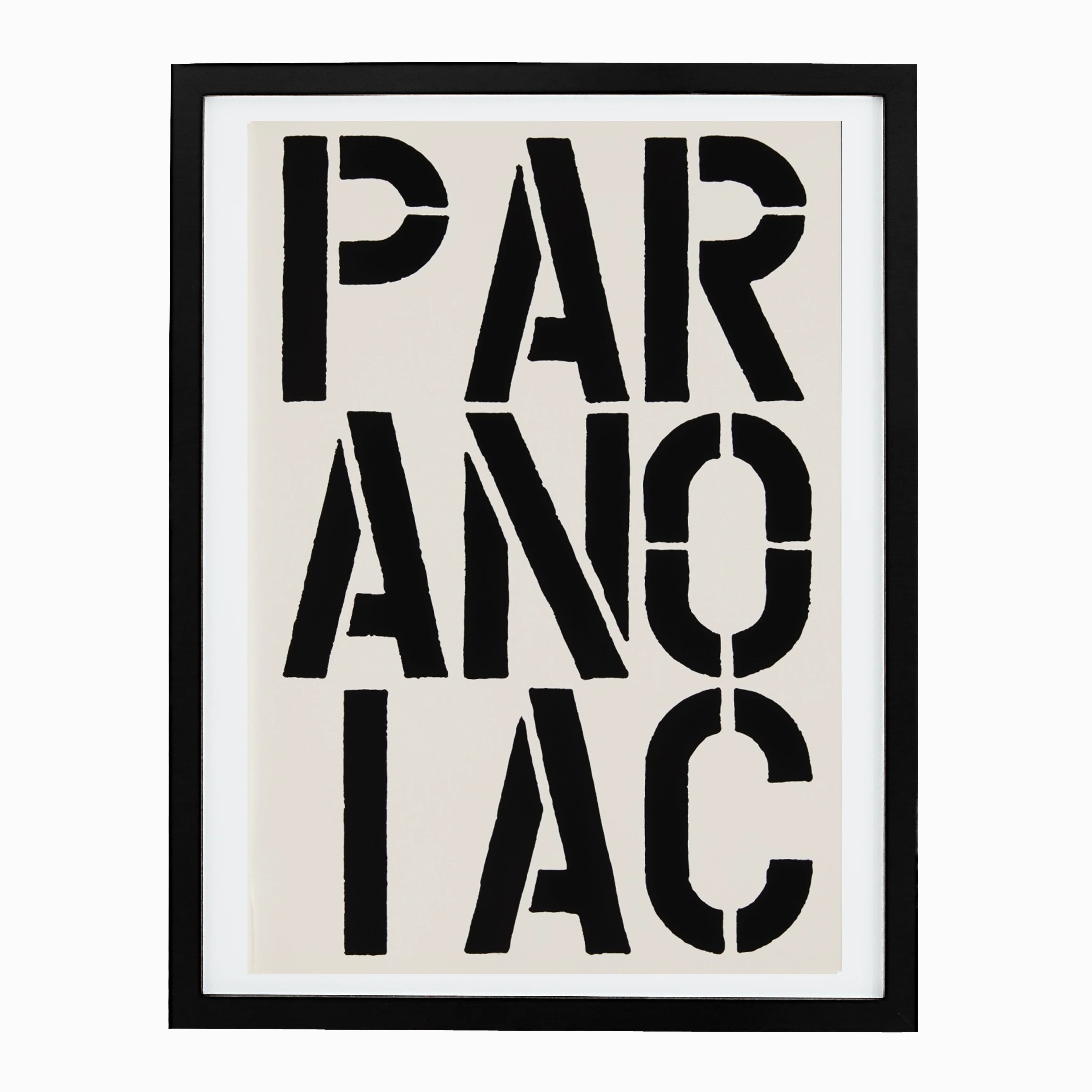 Paranoiac (page from Black Book), 1989 by Christopher Wool