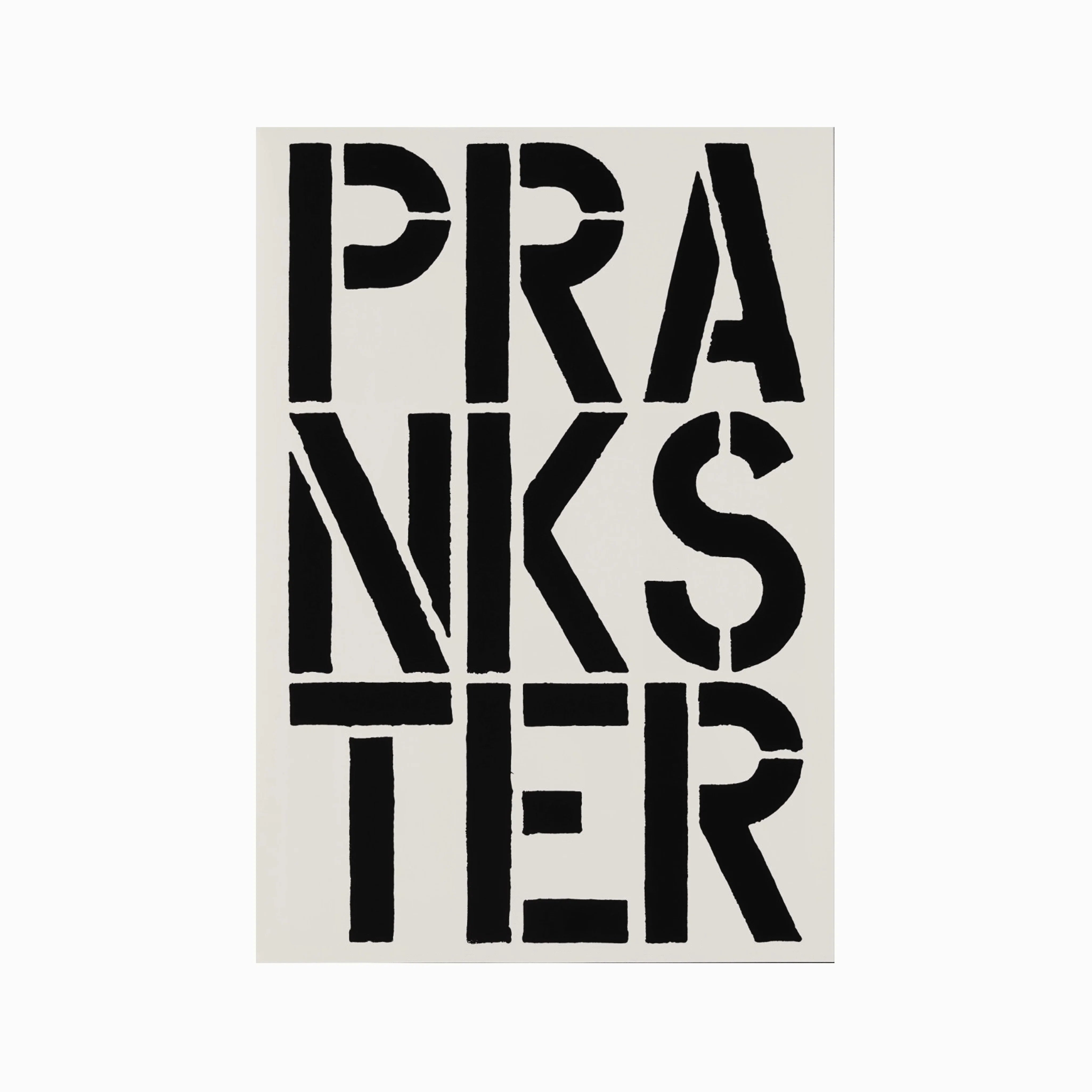 Prankster (page from Black Book), 1989 by Christopher Wool