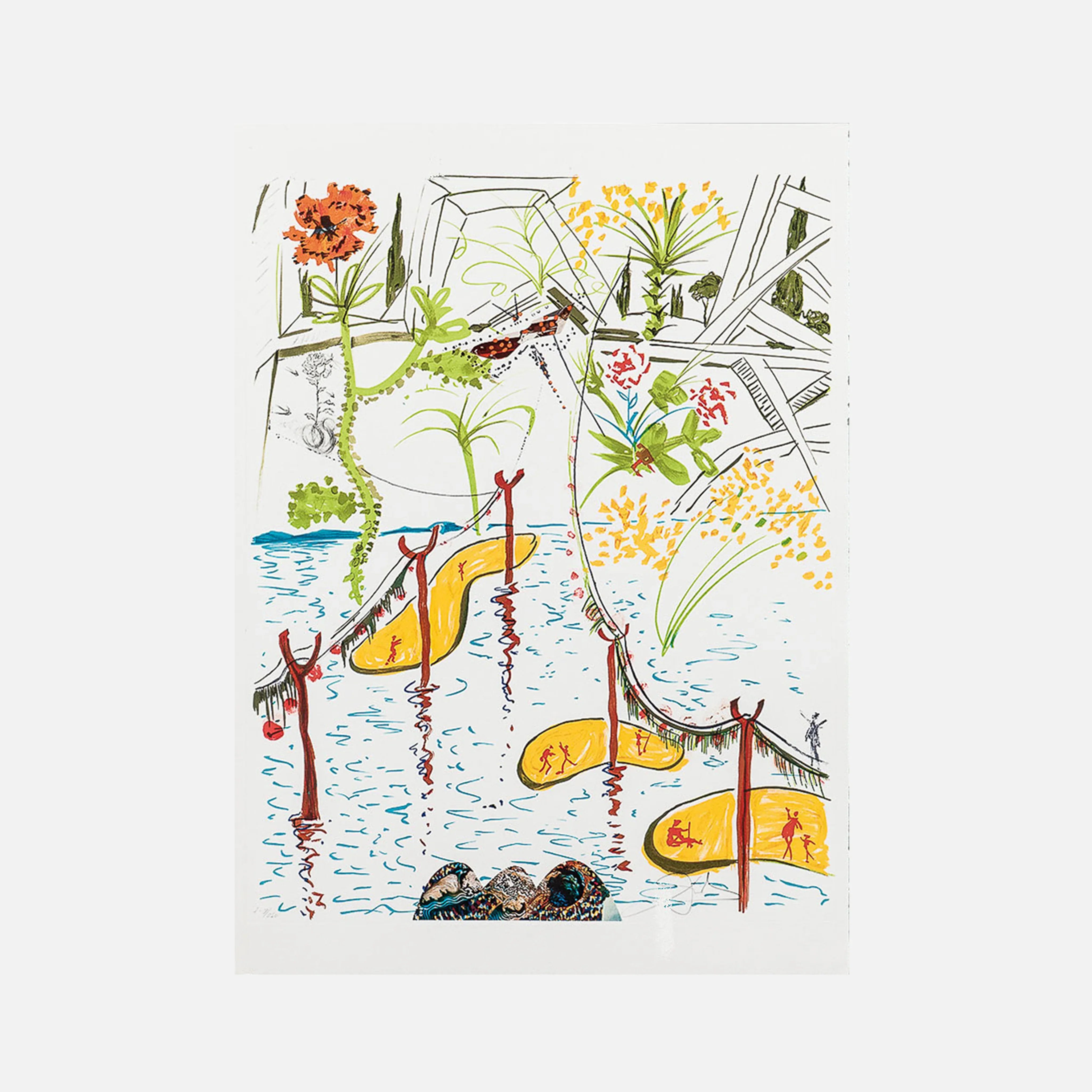 Biological Garden (Imagination & Objects of the Future Portfolio), 1975-1976 by Salvador Dali