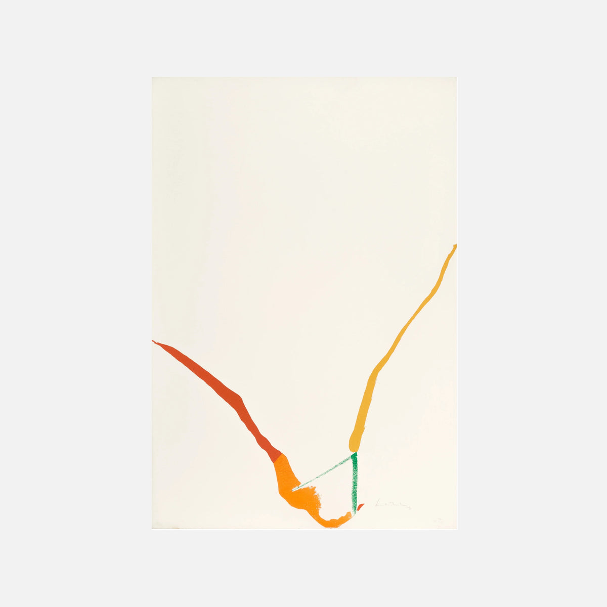What Red Lines Can Do (Harrison 23), 1970 by Helen Frankenthaler