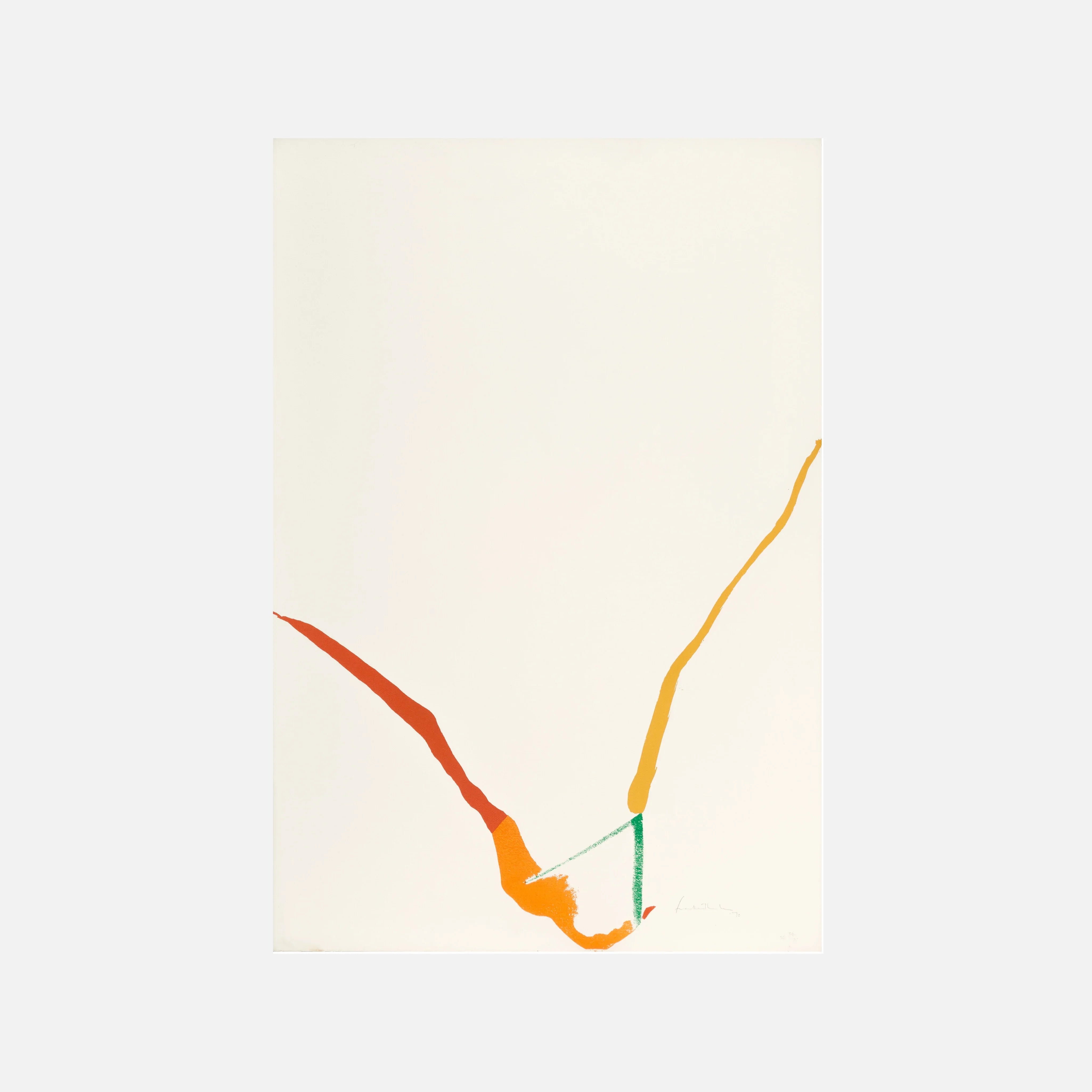 What Red Lines Can Do (Harrison 23), 1970 by Helen Frankenthaler