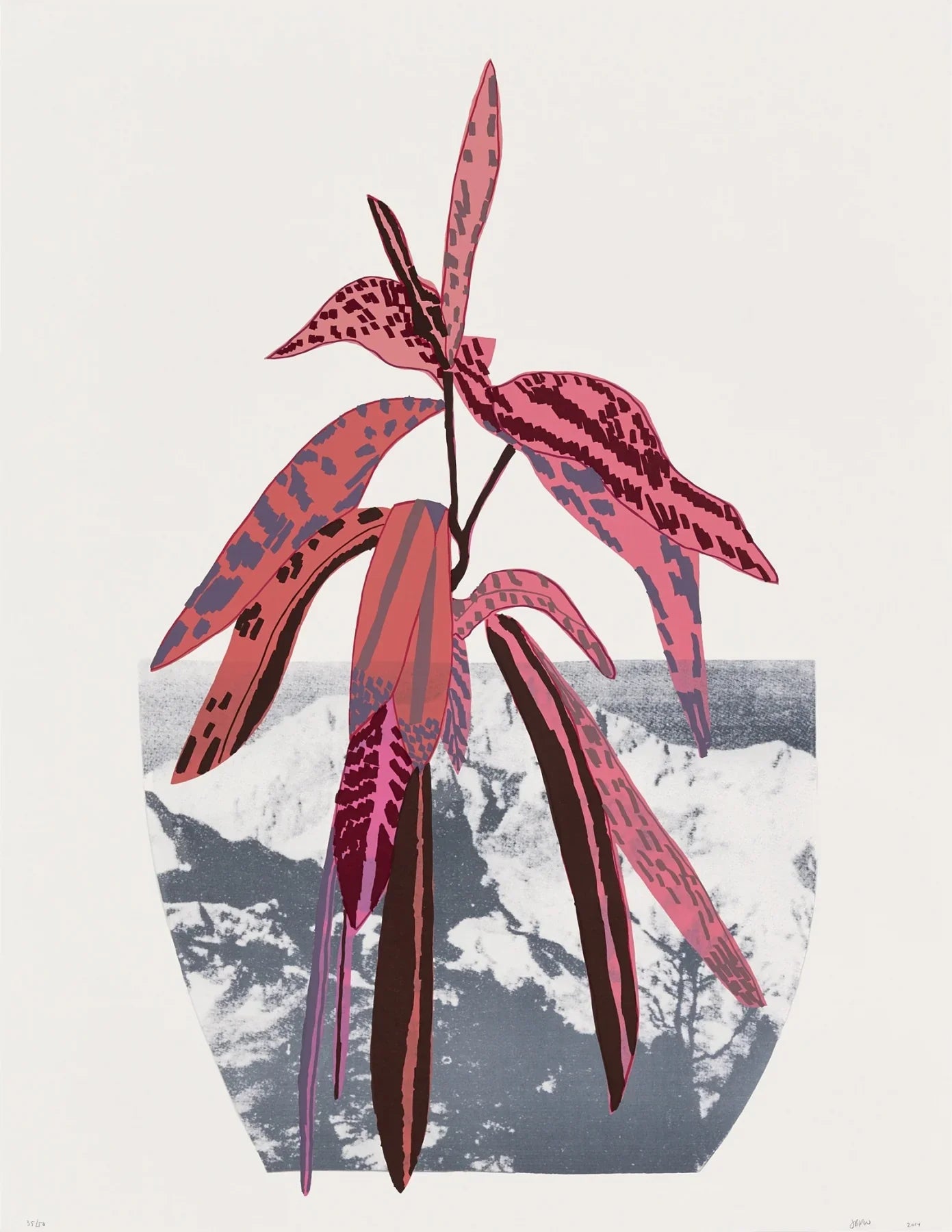 Untitled (Red), 2014 by Jonas Wood