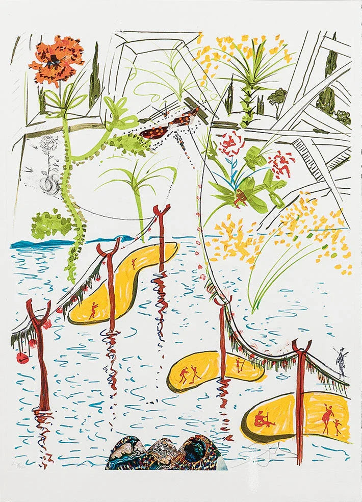 Biological Garden (Imagination & Objects of the Future Portfolio), 1975-1976 by Salvador Dali