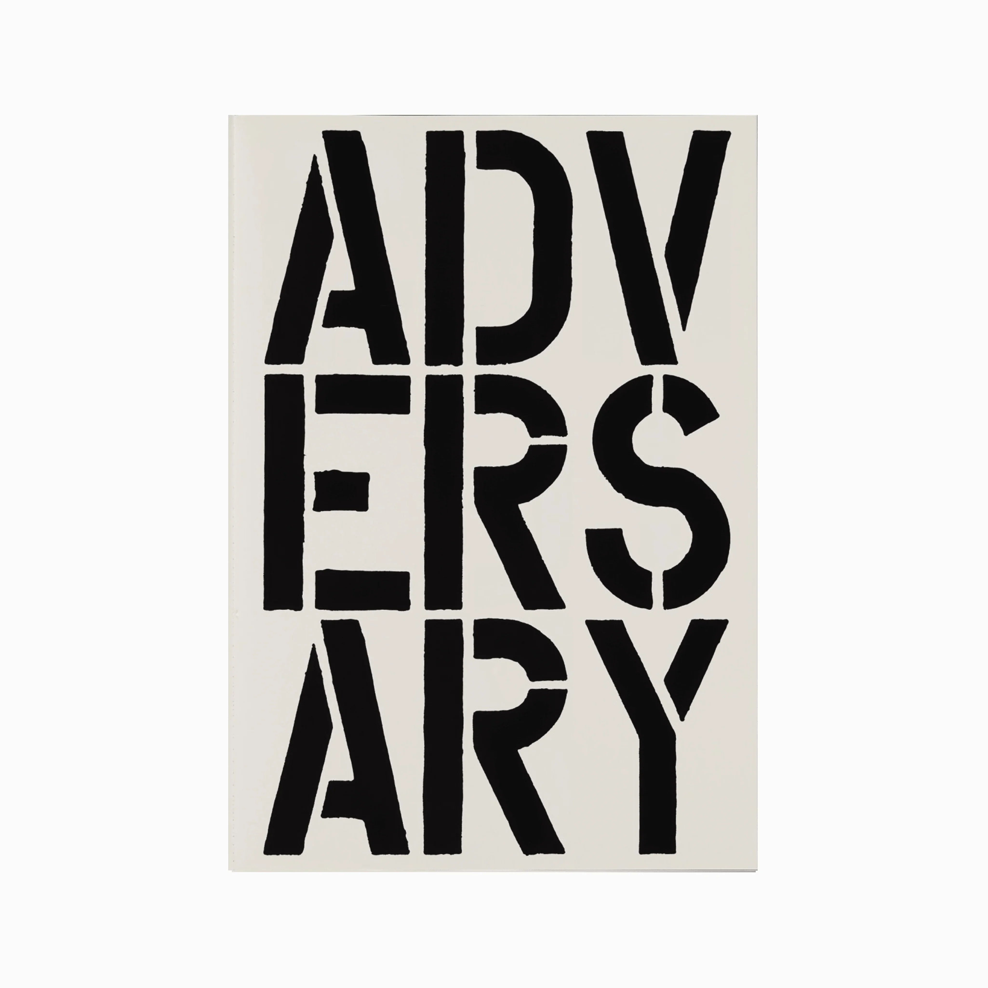 Adversary (page from Black Book), 1989 by Christopher Wool