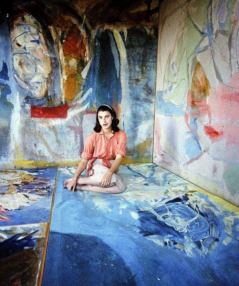 Helen Frankenthaler in her Studio, 1956. &nbsp;Gordon Parks, New York, New York, 1956. © The Gordon Parks Foundation.