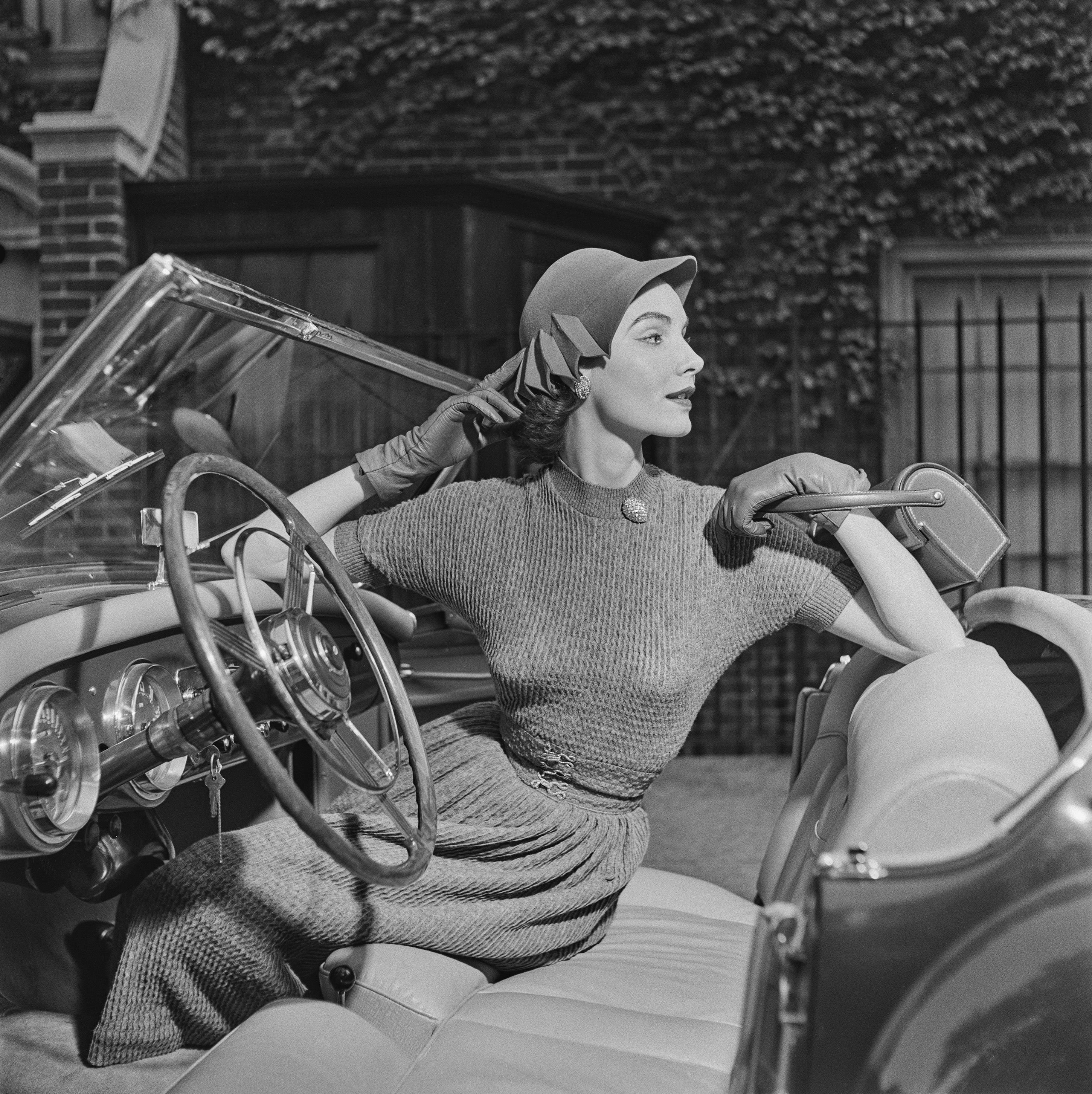 Modeling For Saks Fifth Avenue, 1955 by Slim Aarons