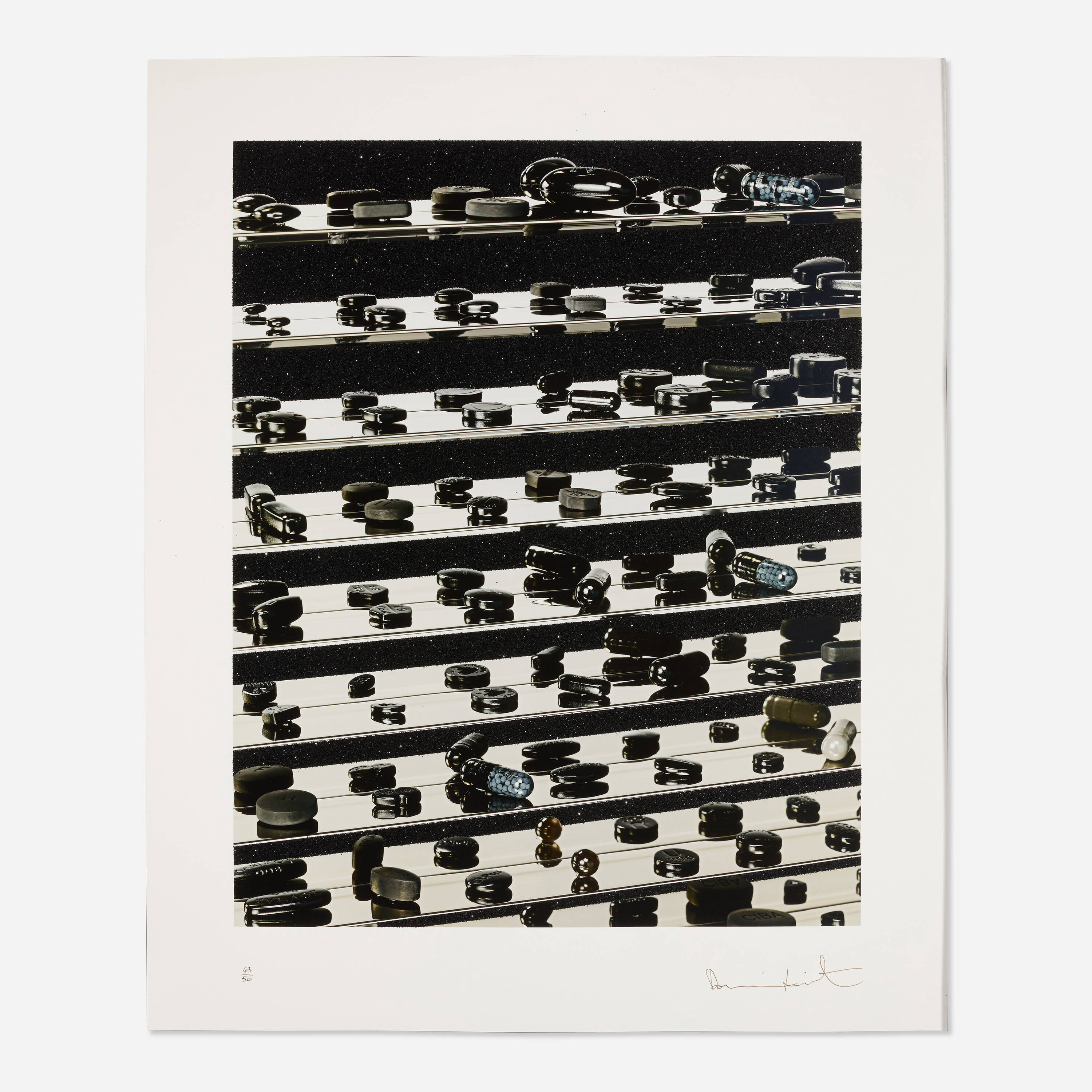 Dead Black Brilliant Utopia, 2013 by Damien Hirst