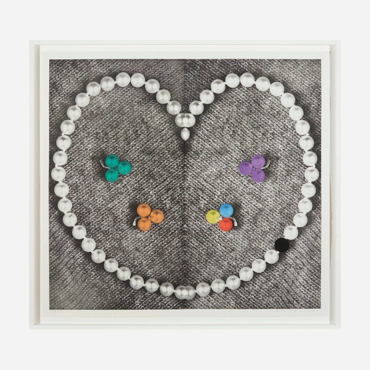 Heart (with Pearls), 1991 by John Baldessari