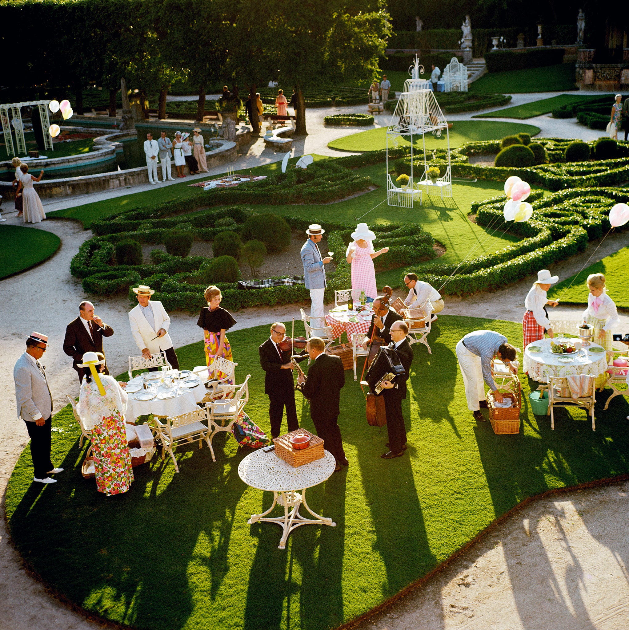 Garden Party (Miami), 1970 by Slim Aarons