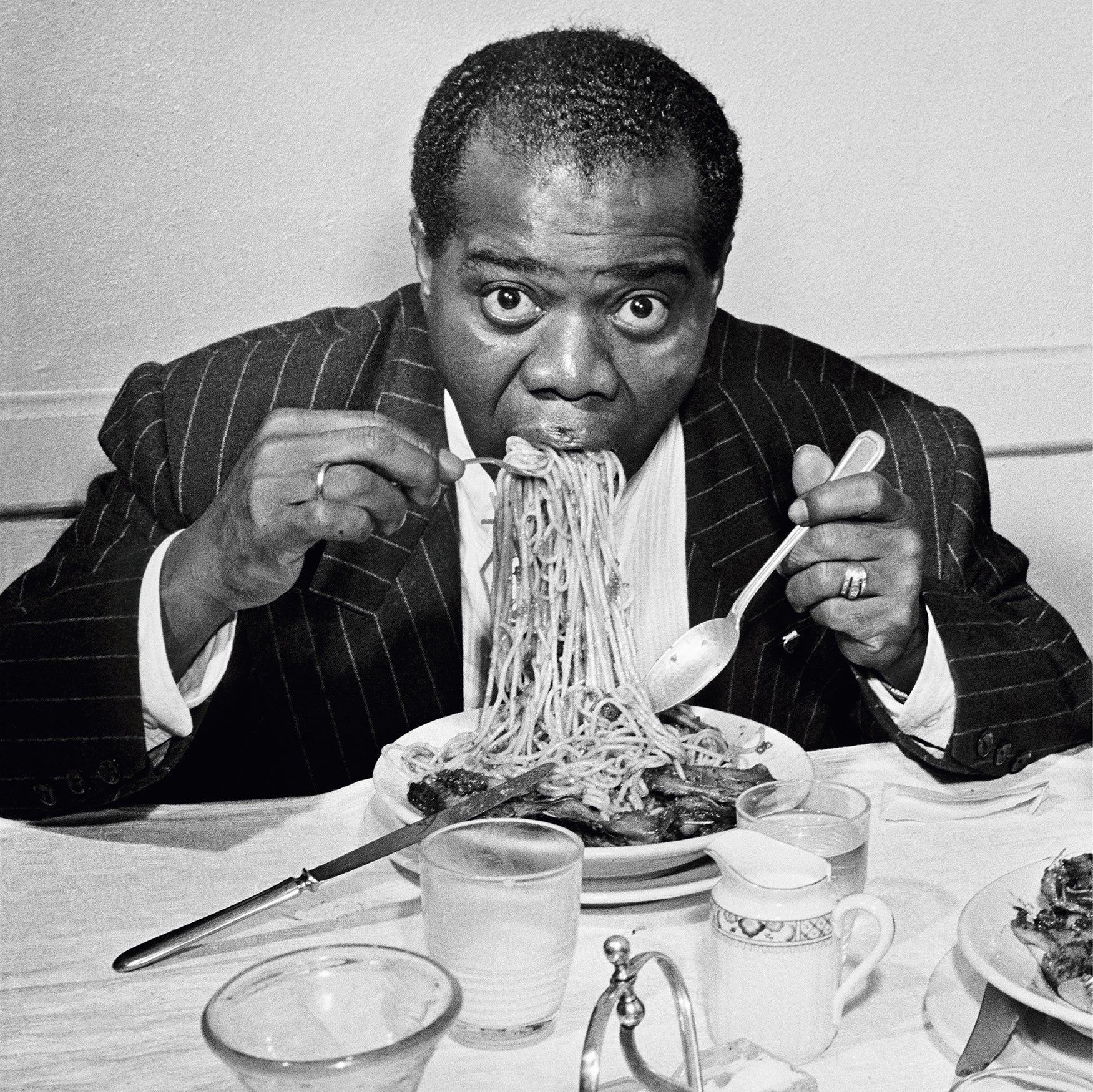 Louis Armstrong (Dinner Jazz), 1948 by Slim Aarons