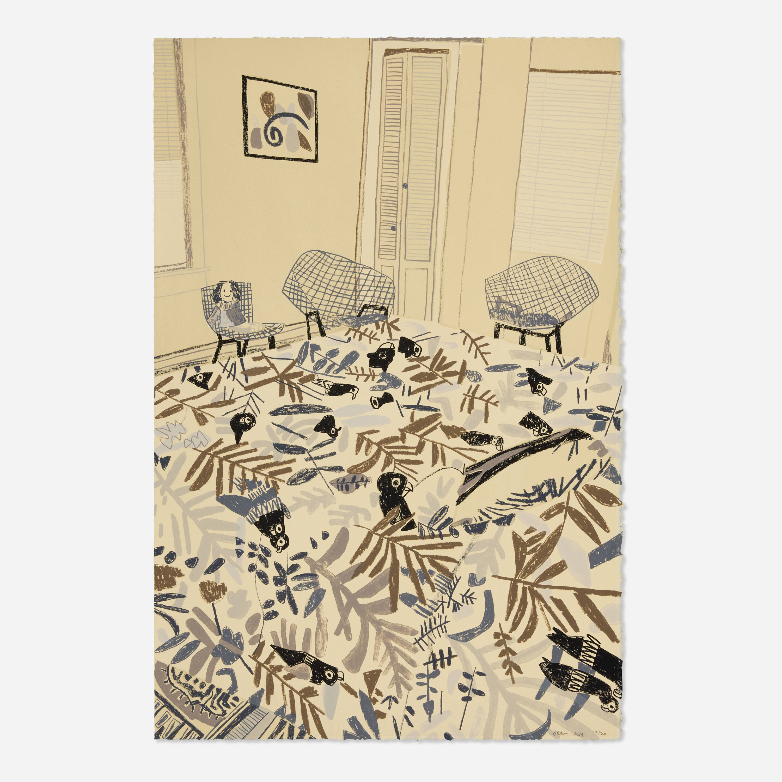 Untitled, State III (Dusk), 2014 by Jonas Wood