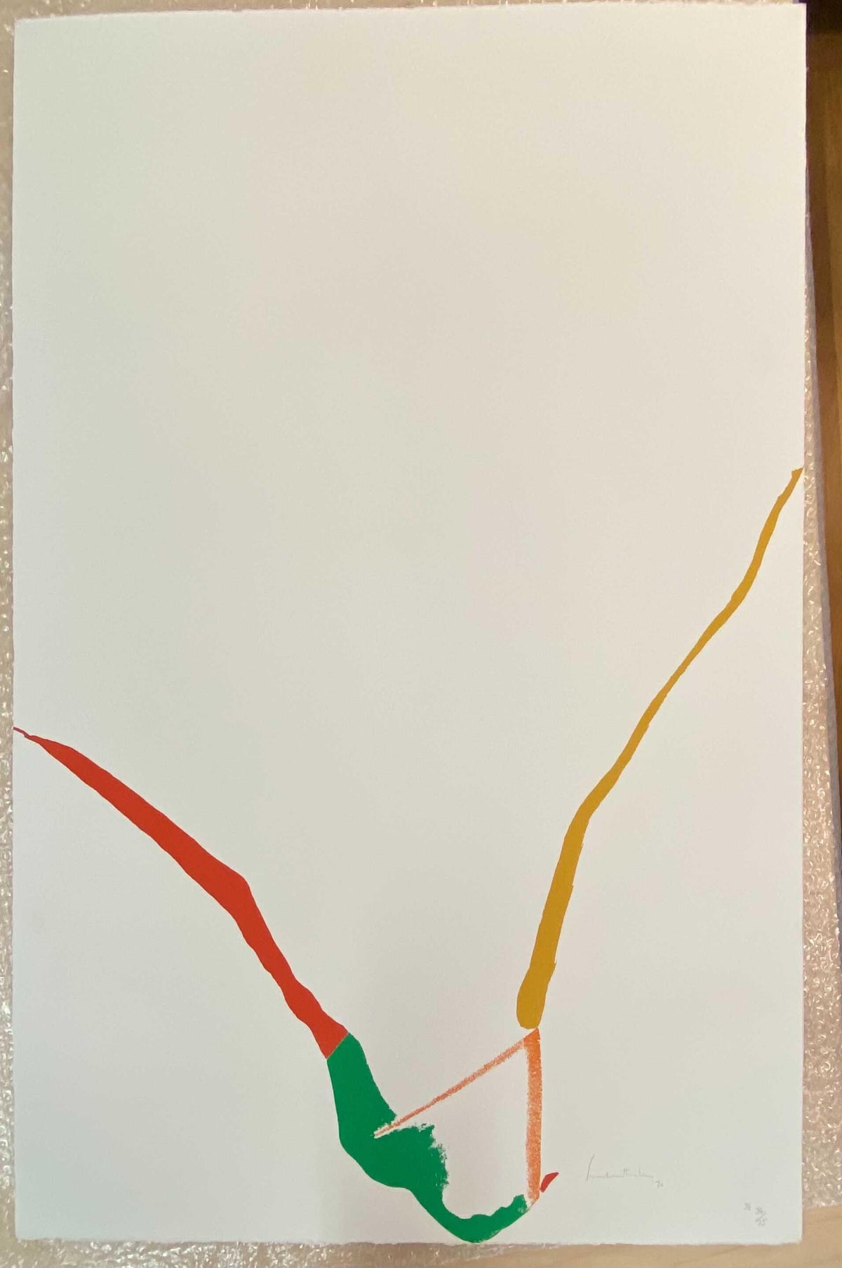What Red Lines Can Do (Harrison 24), 1970 by Helen Frankenthaler