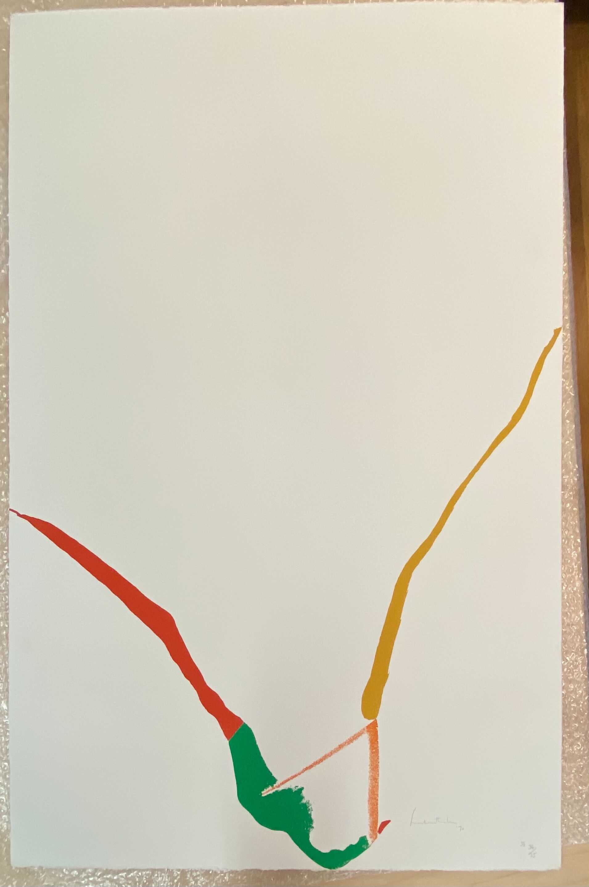 What Red Lines Can Do (Harrison 24), 1970 by  Helen Frankenthaler