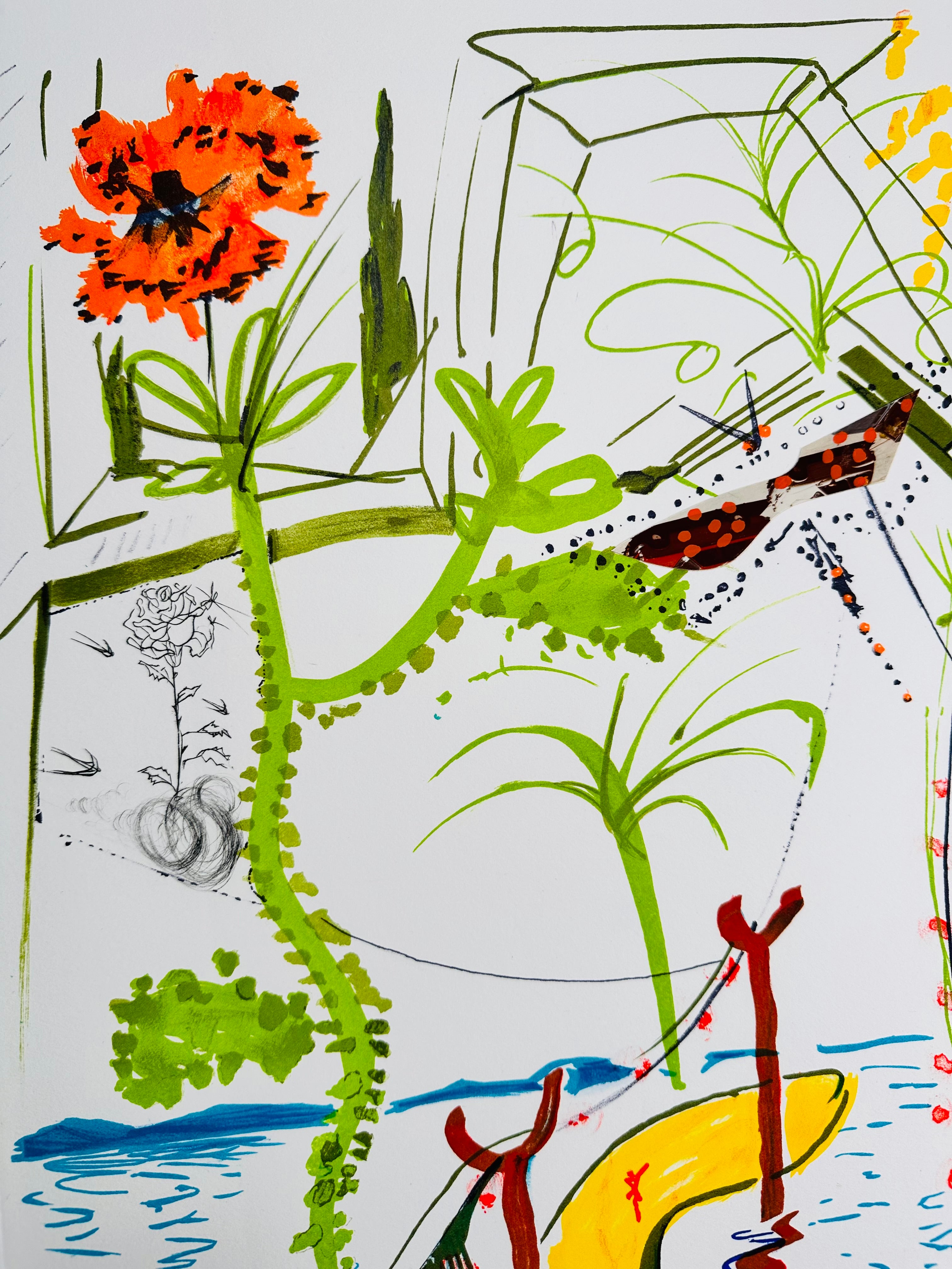 Biological Garden (Imagination & Objects of the Future Portfolio), 1975-1976 by  Salvador Dali