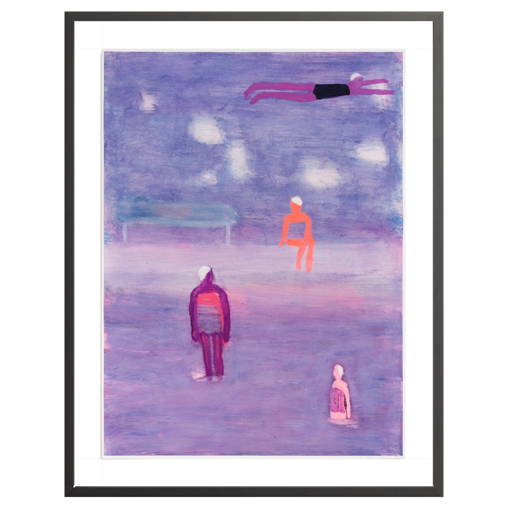Swimmers in Fog, 2021 by  Katherine Bradford