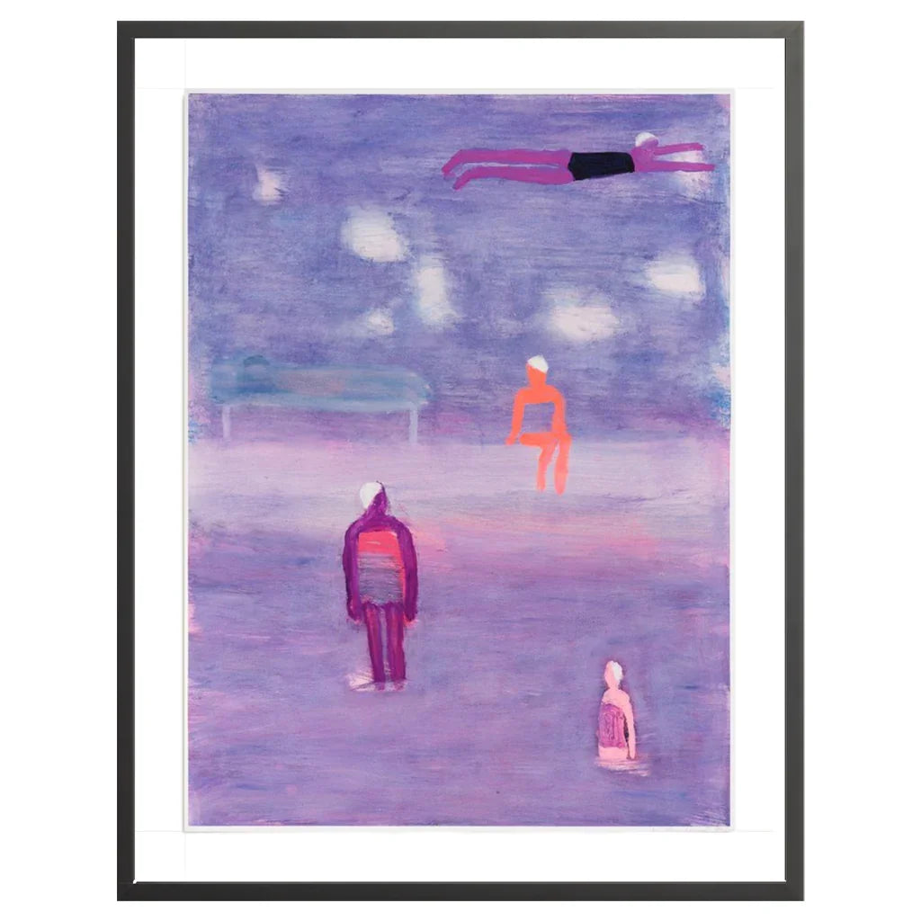 Swimmers in Fog, 2021 by  Katherine Bradford