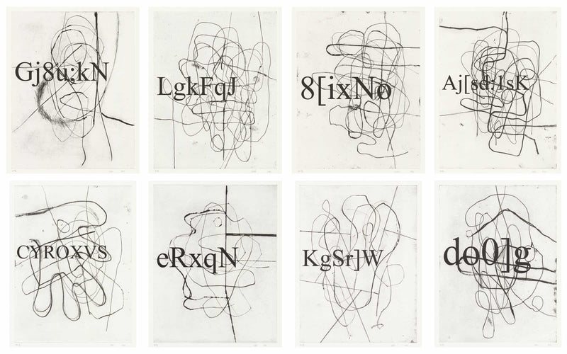 a.k.a. (Complete Set of 8), 2016 by Christopher Wool