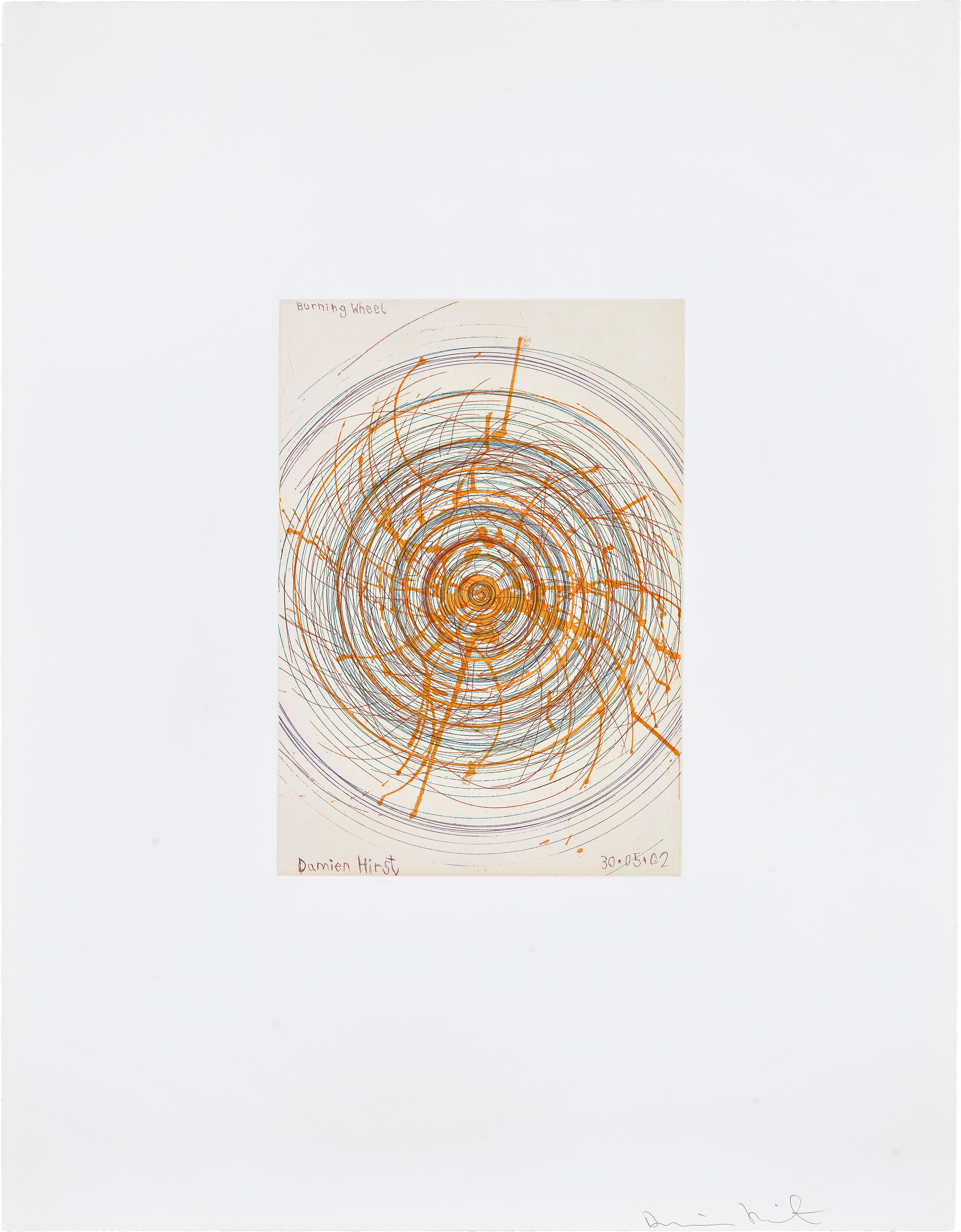 Burning Wheel, 2002 by Damien Hirst