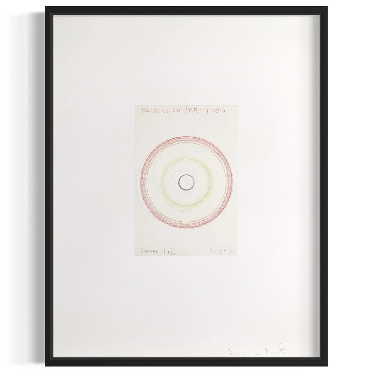 You threw a melon at my head, 2002 by Damien Hirst