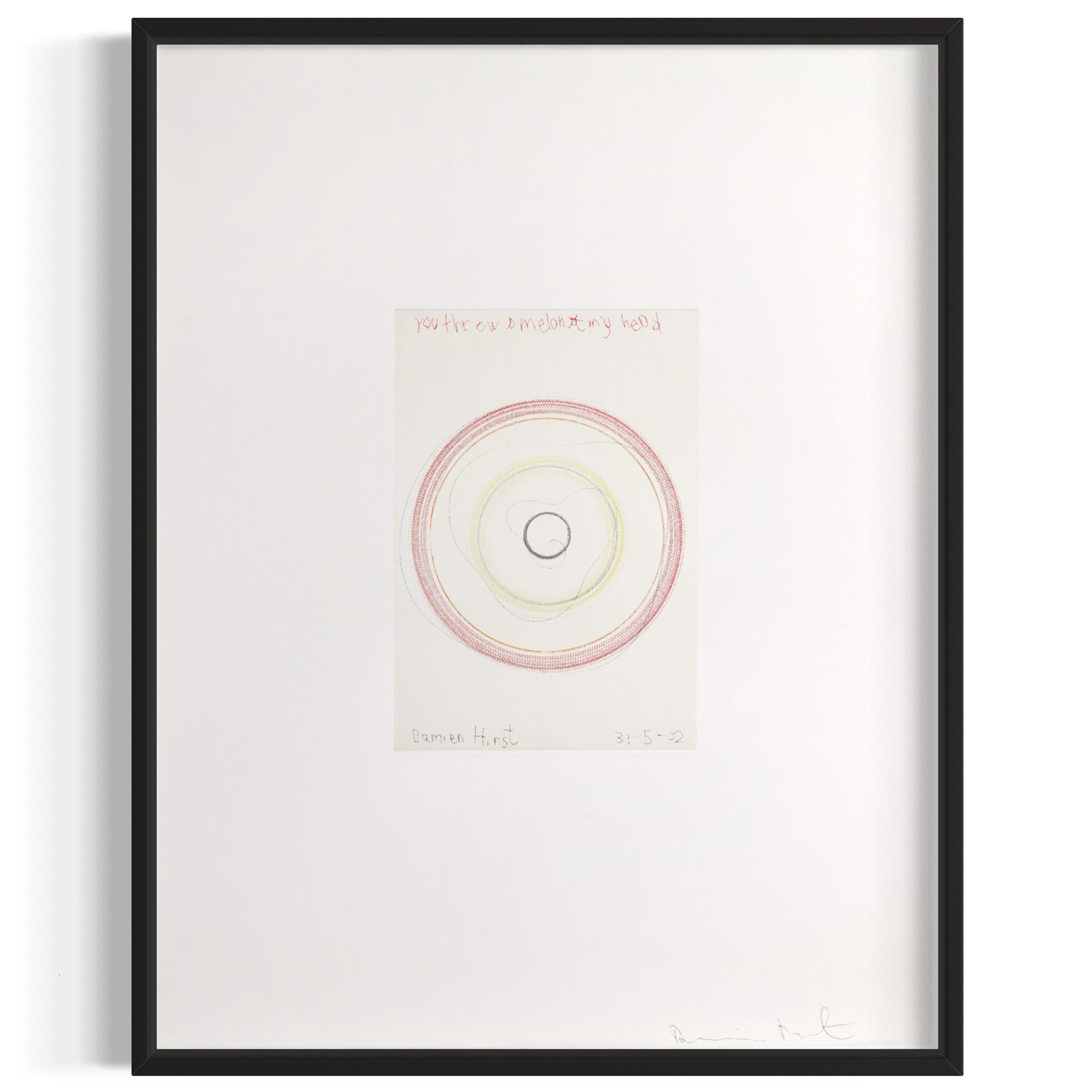 You threw a melon at my head, 2002 by Damien Hirst