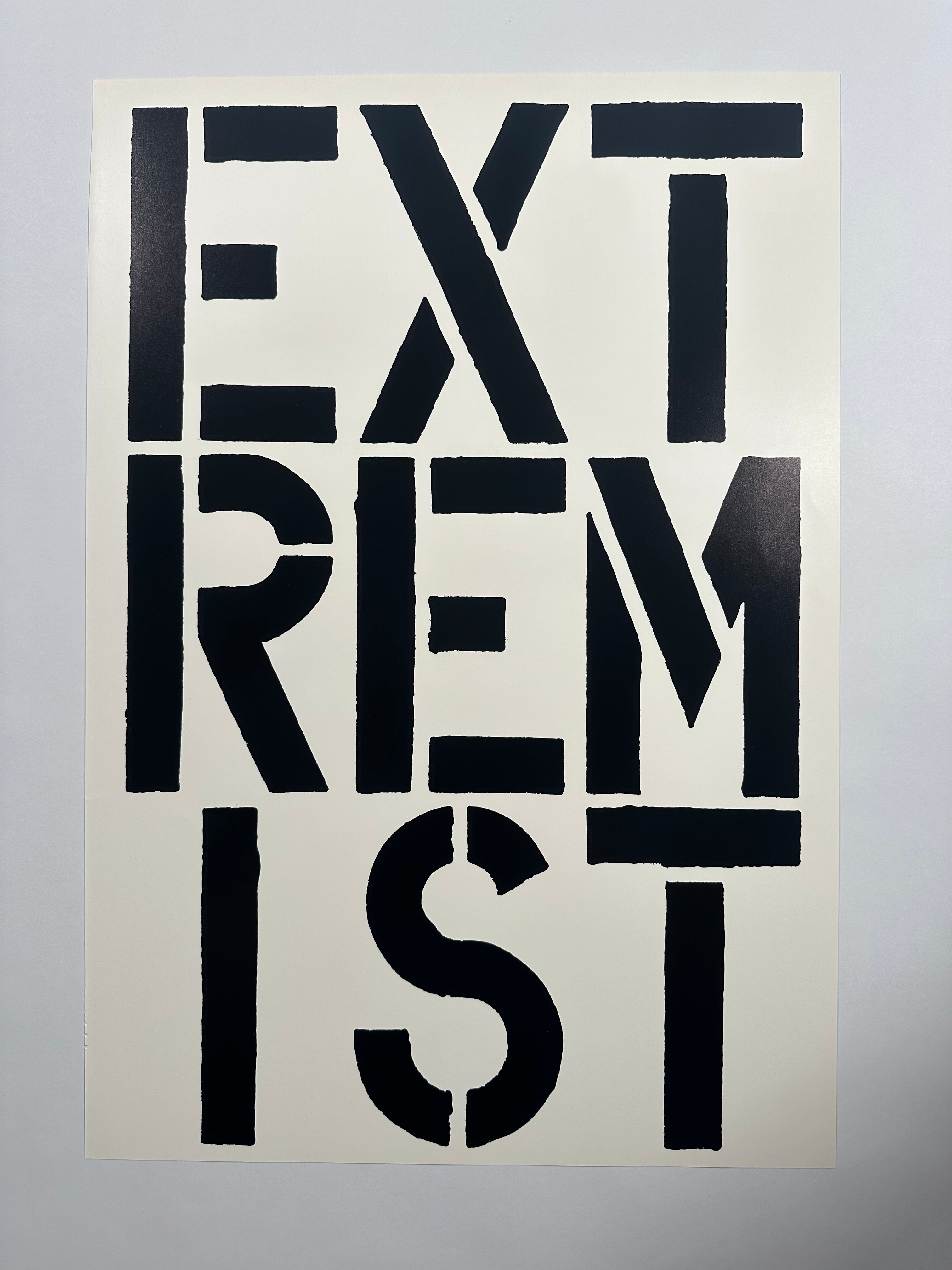 Extremist (page from Black Book), 1989 by Christopher Wool
