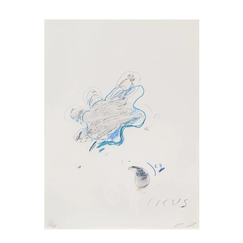 Ficus Carica, from Natural History Part II: Some Trees of Italy, 1976 by Cy Twombly