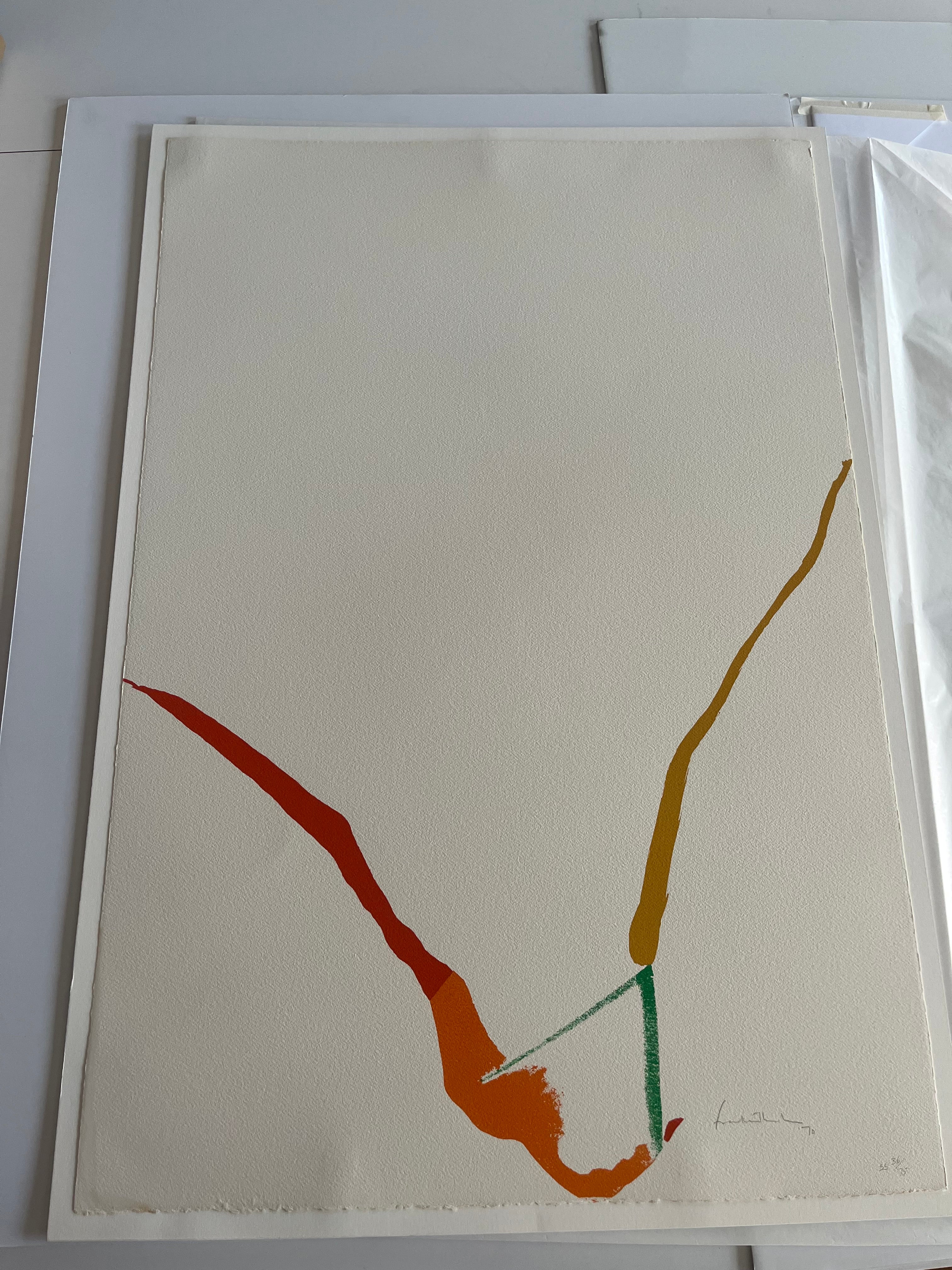What Red Lines Can Do (Harrison 23), 1970 by Helen Frankenthaler