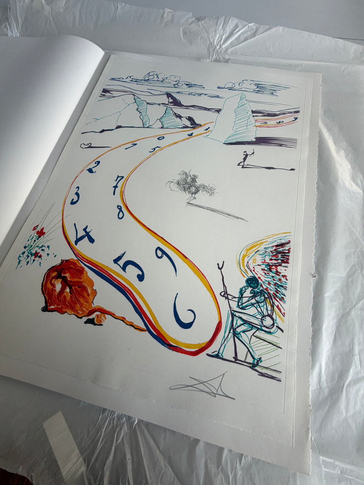 Melting Space-Time, 1975-1976 by Salvador Dali